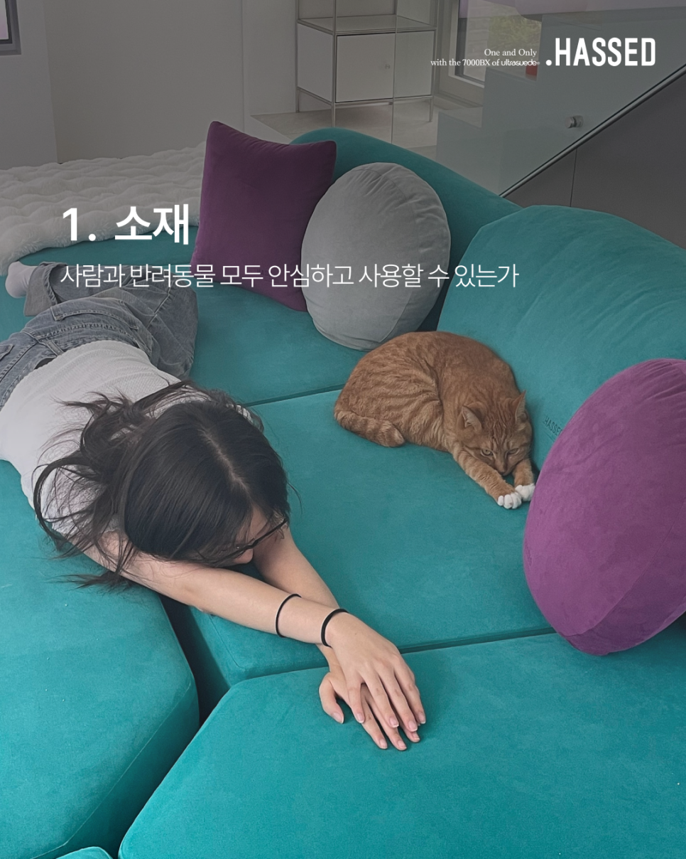 반려동물이 맨살을 대고 지내는 소파의 Original 7000BX 소재 기준