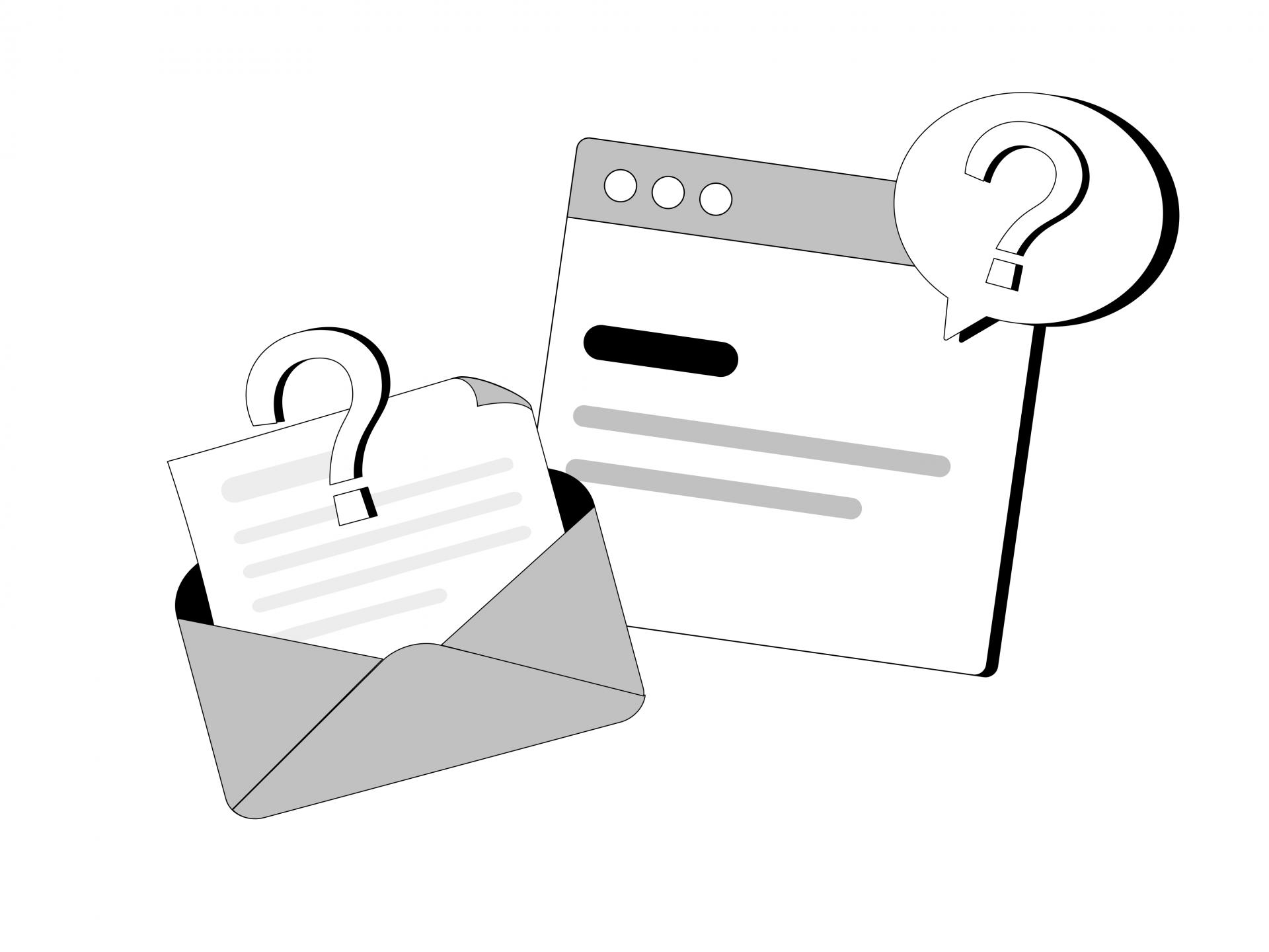 ‘자막만으로 충분한가?’라는 질문을 담은 웹 접근성 인포그래픽. 물음표가 표시된 문서와 웹 브라우저 화면을 통해 자막 중심 접근 방식의 한계를 상징적으로 보여준다. 청각장애인의 수어 선호 통계를 바탕으로, 자막만으로는 충분하지 않으며 수어 기반 정보 제공이 필요하다는 메시지를 전달한다.