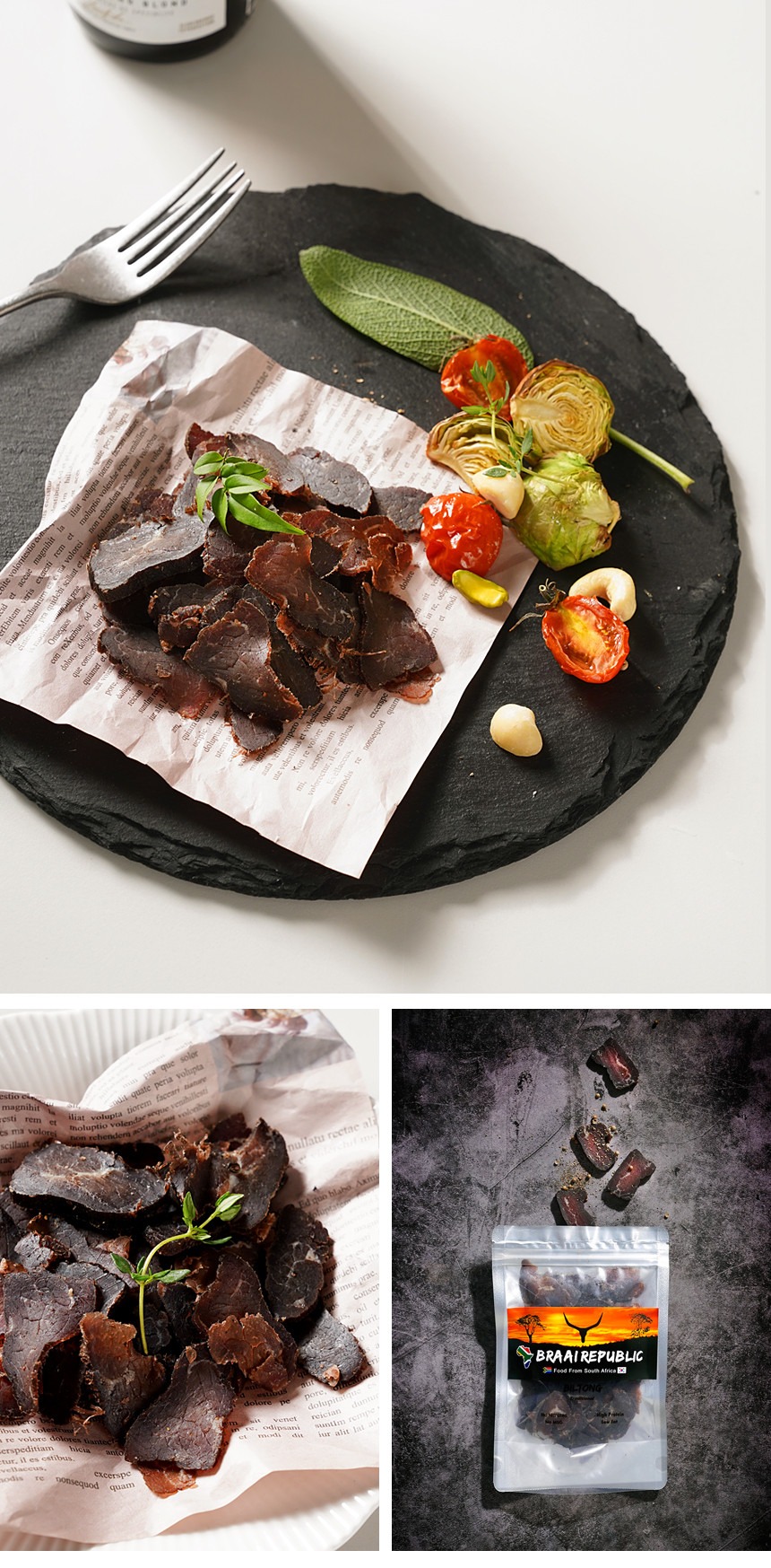 브라이리퍼블릭 남아공 빌통 소고기 수제육포 Biltong 95g