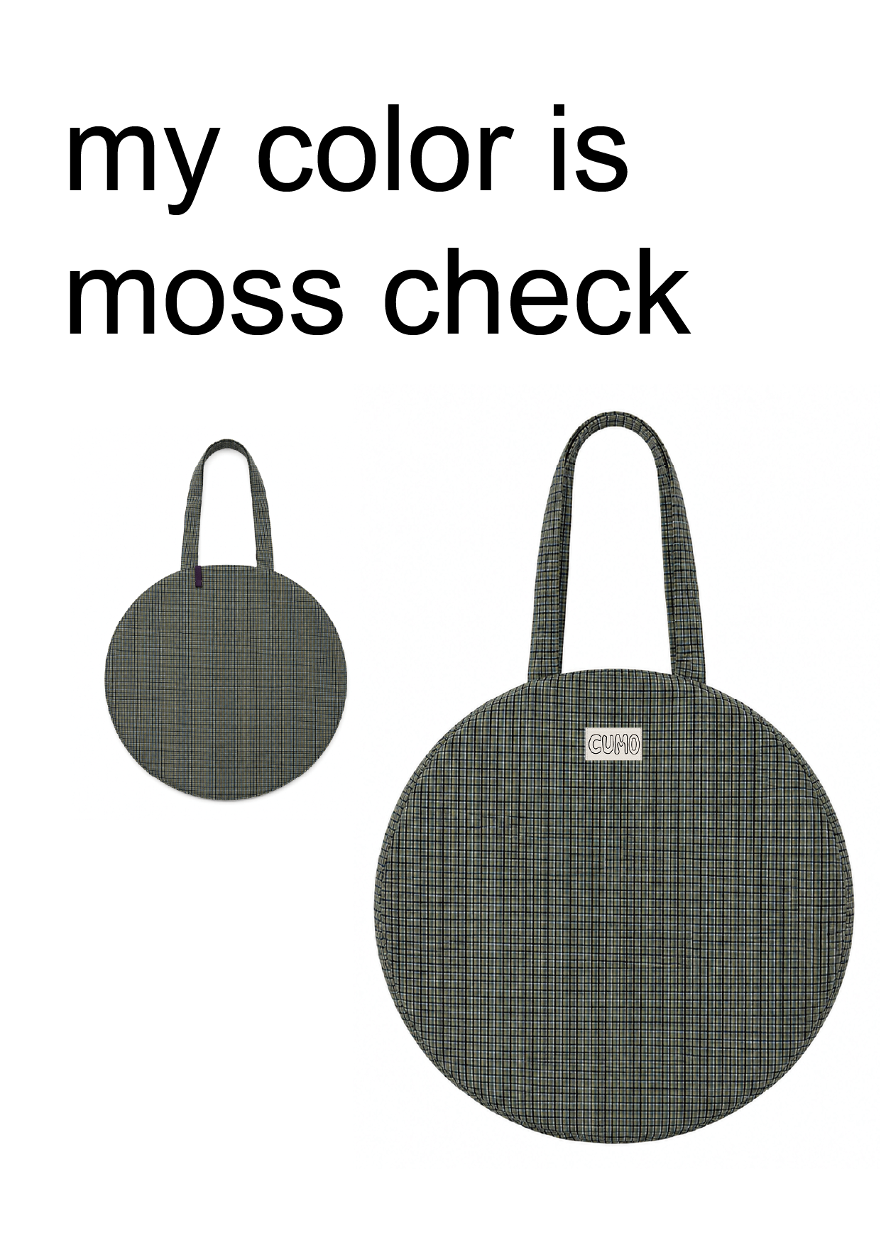 Yagum Bag - Moss Check
