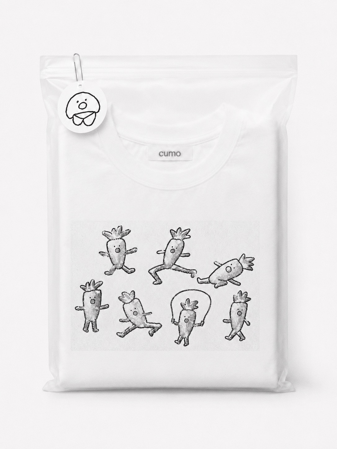 monochrome carrots t-shirt