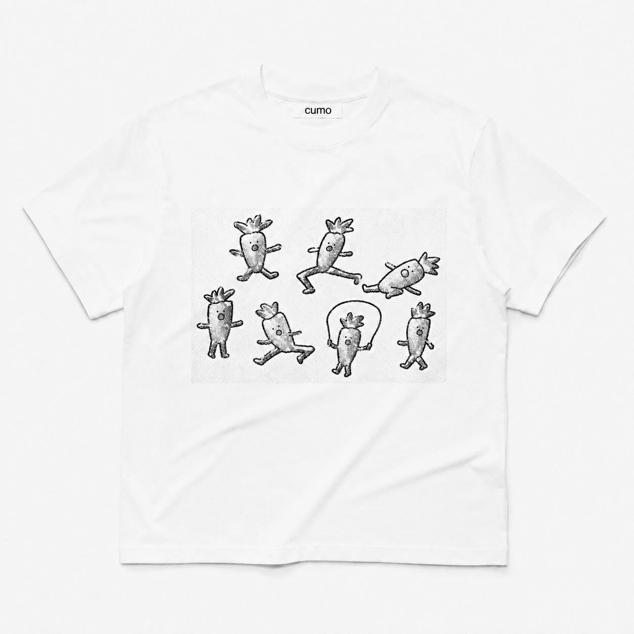 monochrome carrots t-shirt