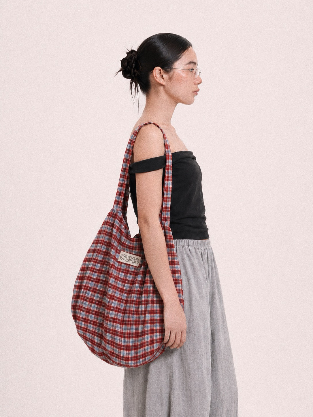 Yagum Bag - Tomato Check