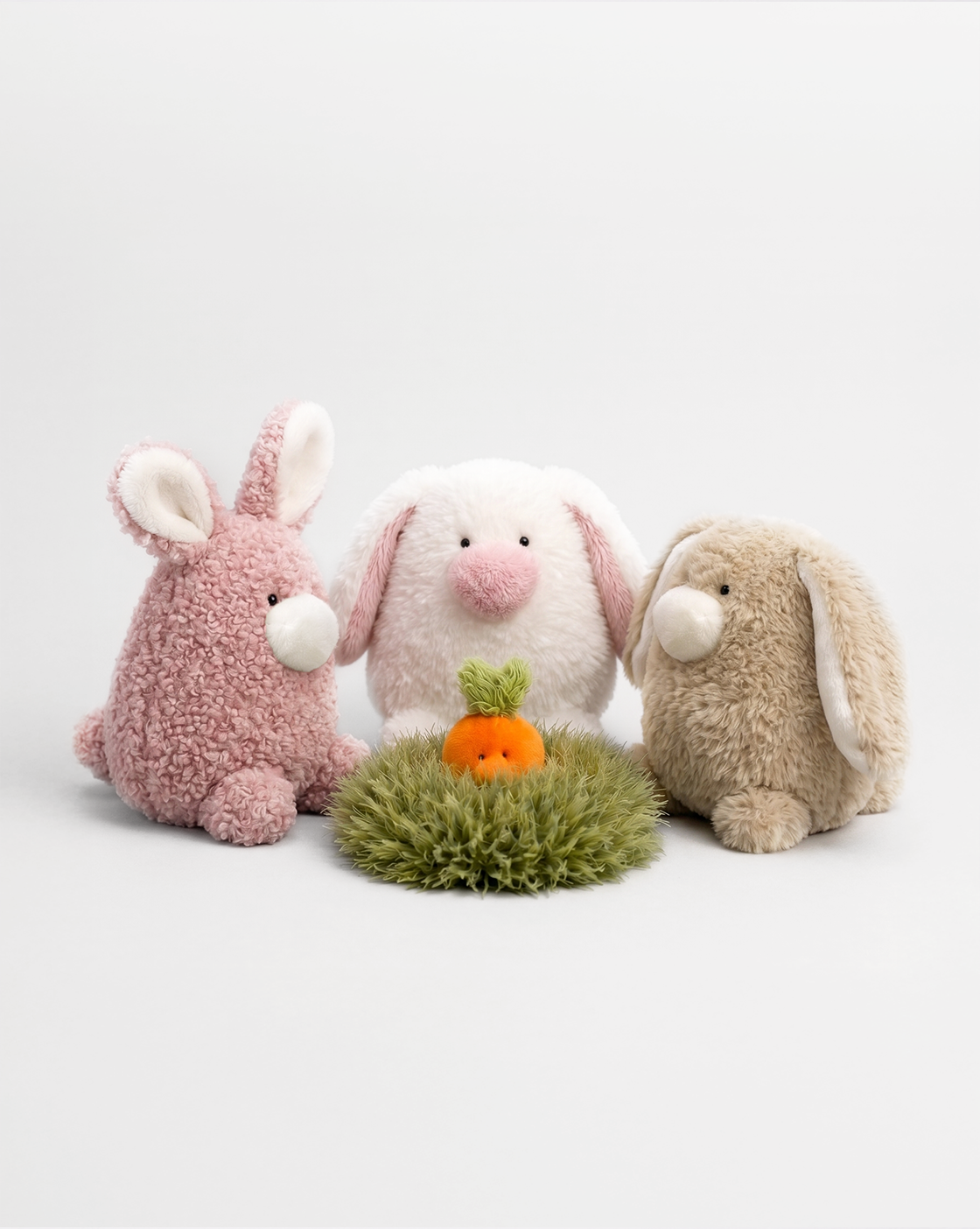 pig rabbit and baby carrots set
