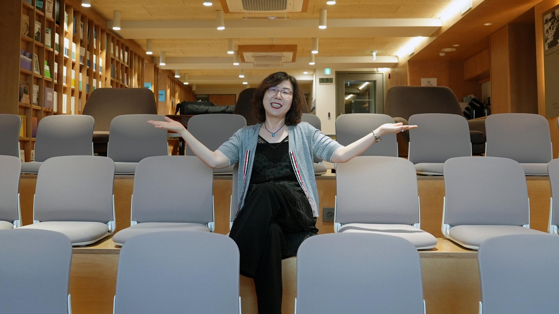 대우시민강좌에 참석한 엄명숙 후원자