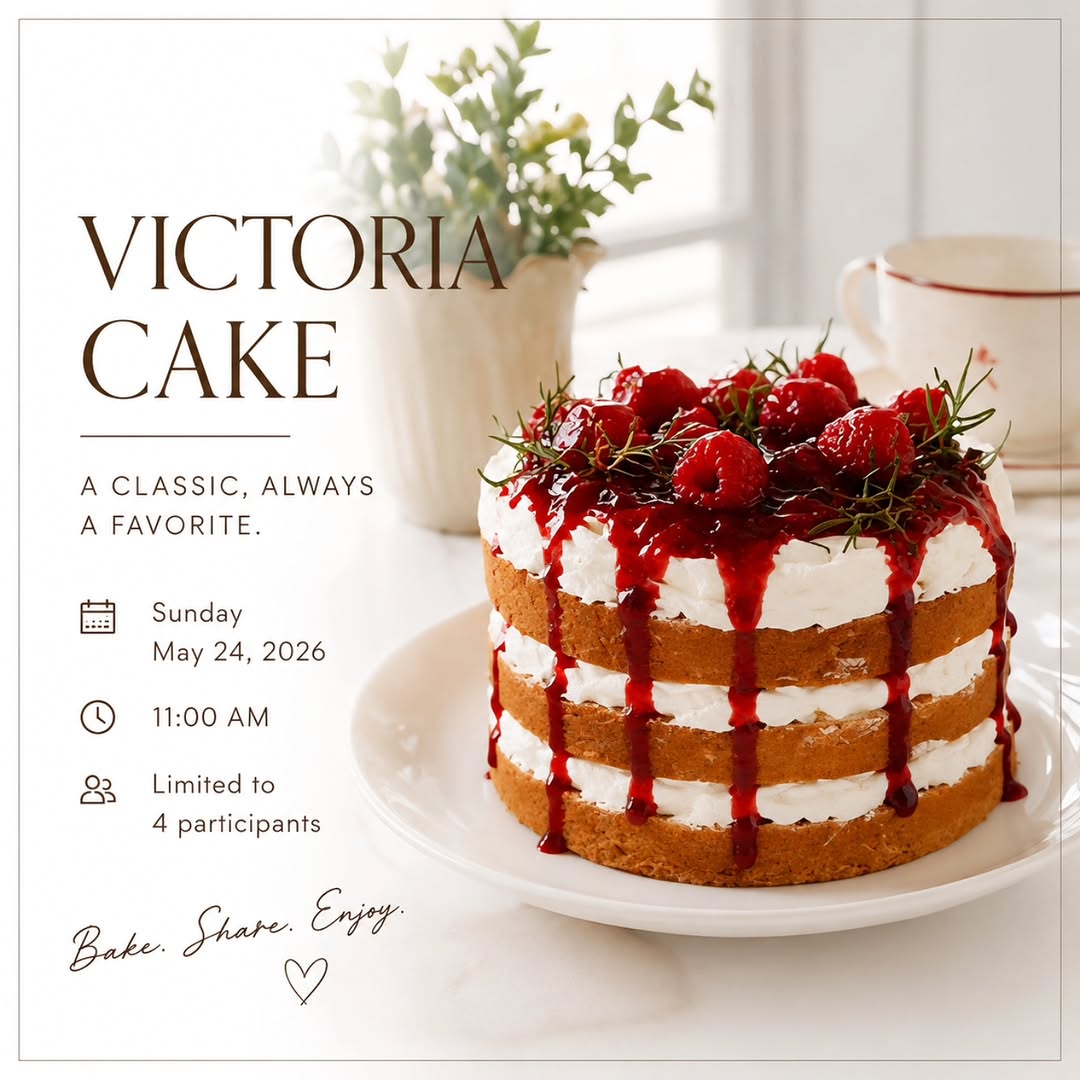 Victoria Sponge Cake One Day Class In Itaewon 2026 05 18 2026 05 23 