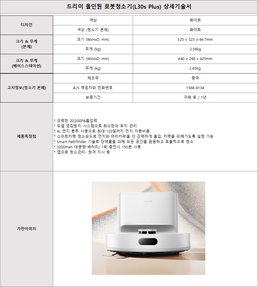 [5싱글] 드리미 물걸레 로봇청소기+습식 및 건식 진공청소기
