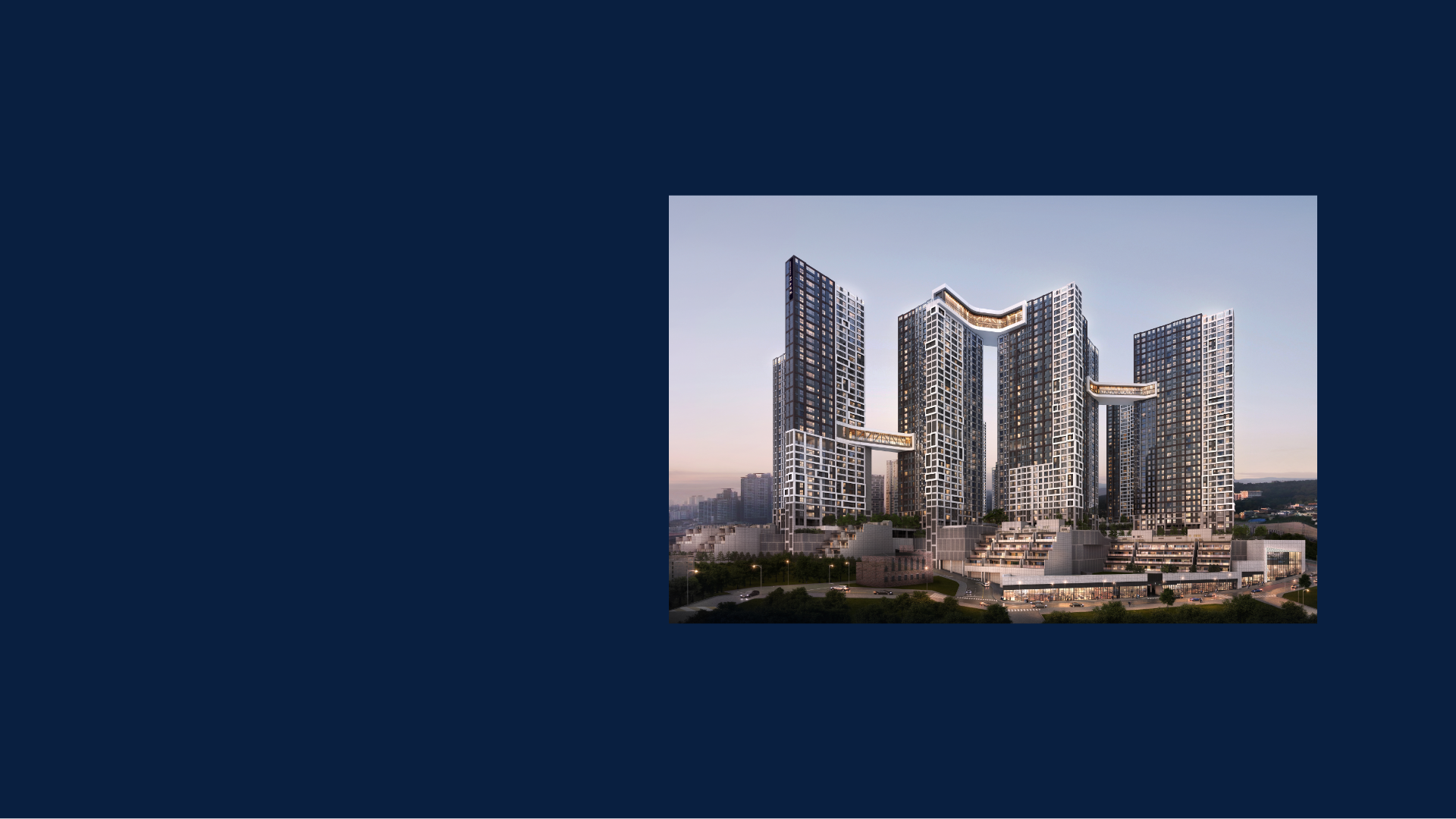 해링턴마레 아파트 조감도 안내 , 모델하우스 에서 제공