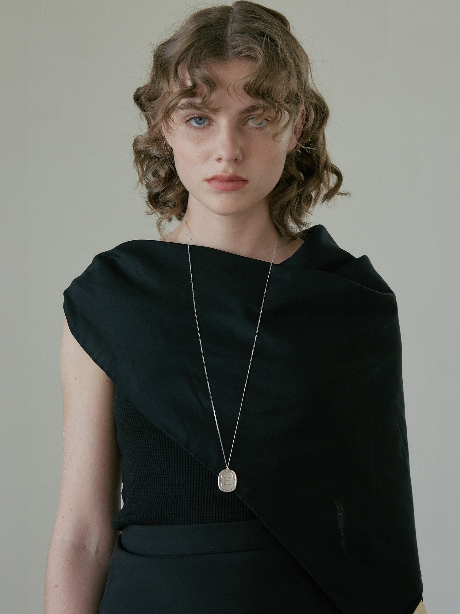 Initial Line Necklace Short