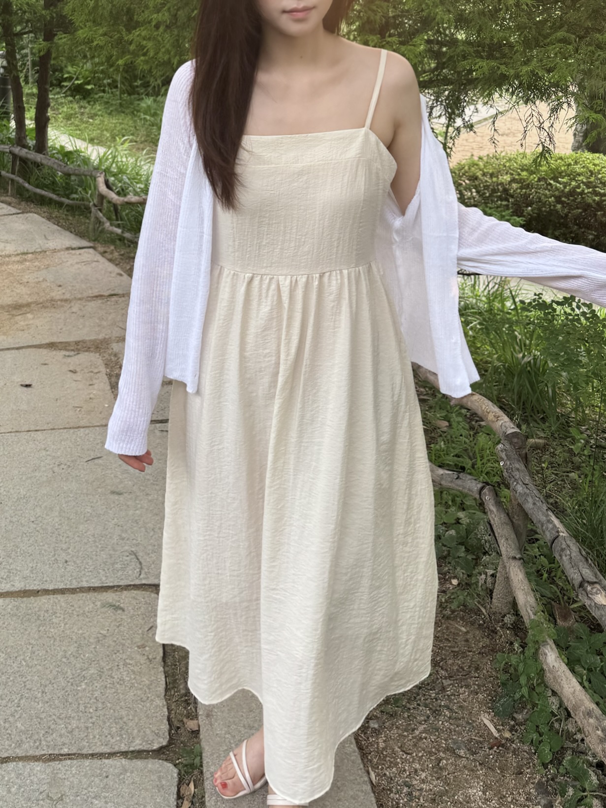 [made] 퓨어 슬리브리스 롱 원피스 - 5color