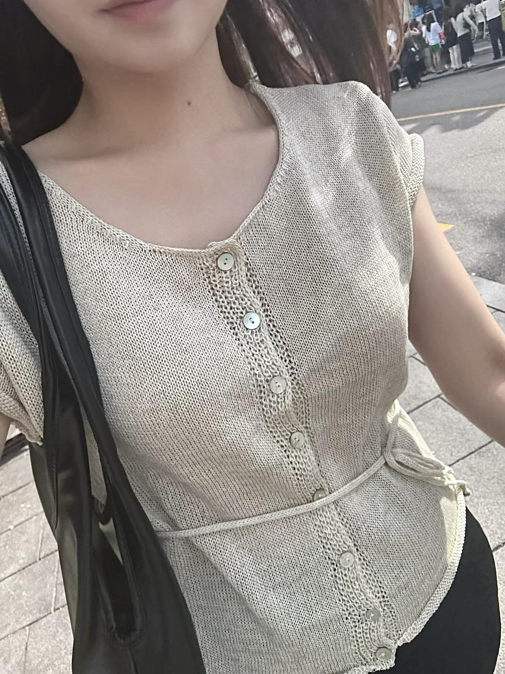 (당일발송) 안느 니트 반팔 가디건 - 3color
