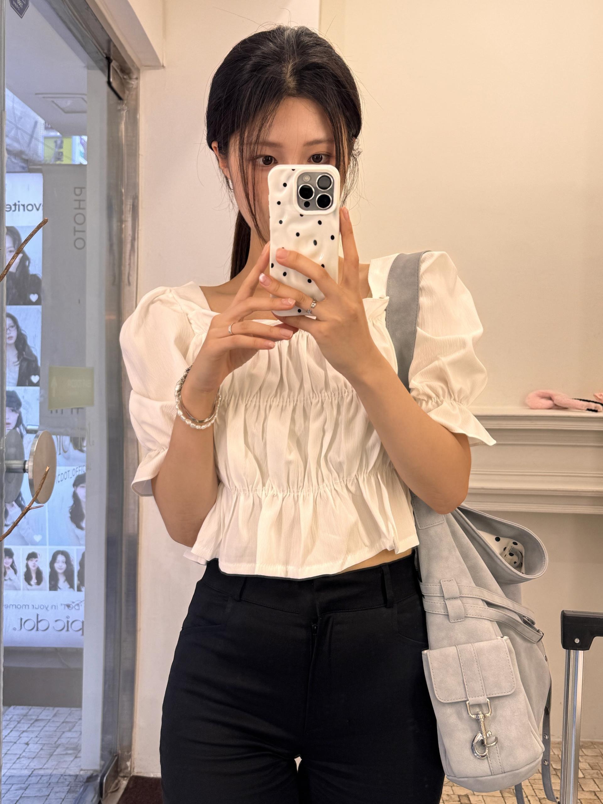 (당일발송-M) 오트 4부 카프리 팬츠 - 1color/2size