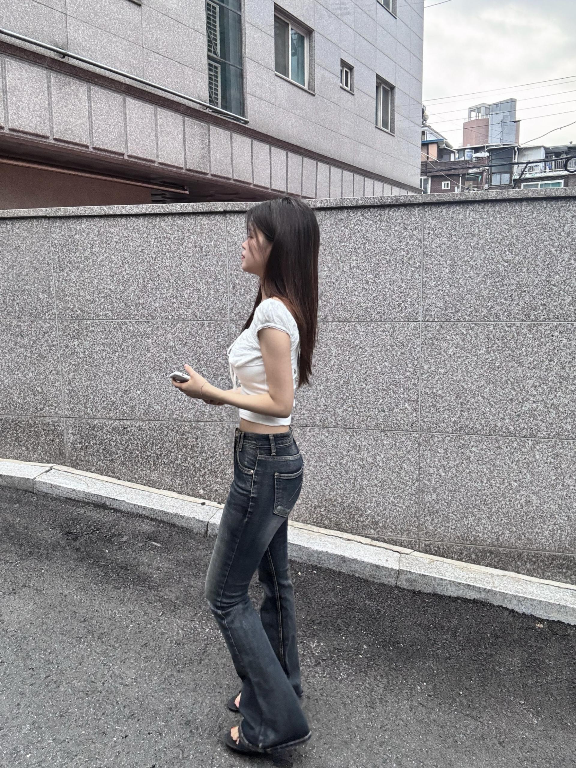 플래쉬 스판 데님 부츠컷 팬츠 - 1color/3size