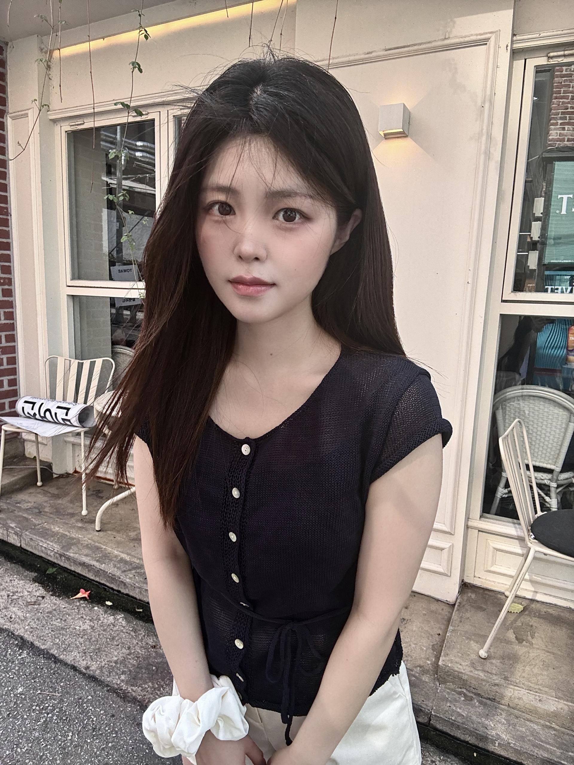 (당일발송) 안느 니트 반팔 가디건 - 3color
