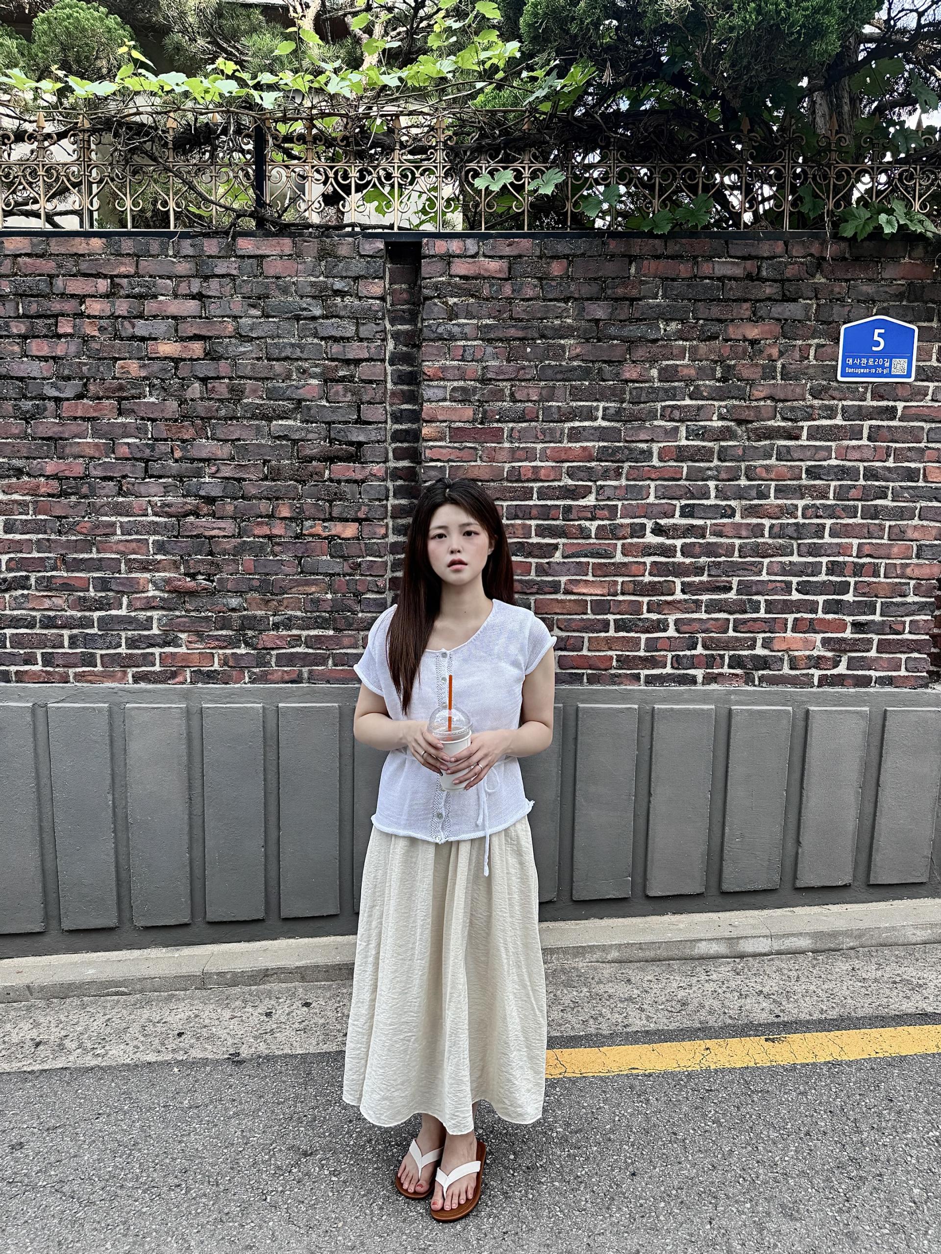 (당일발송) 안느 니트 반팔 가디건 - 3color