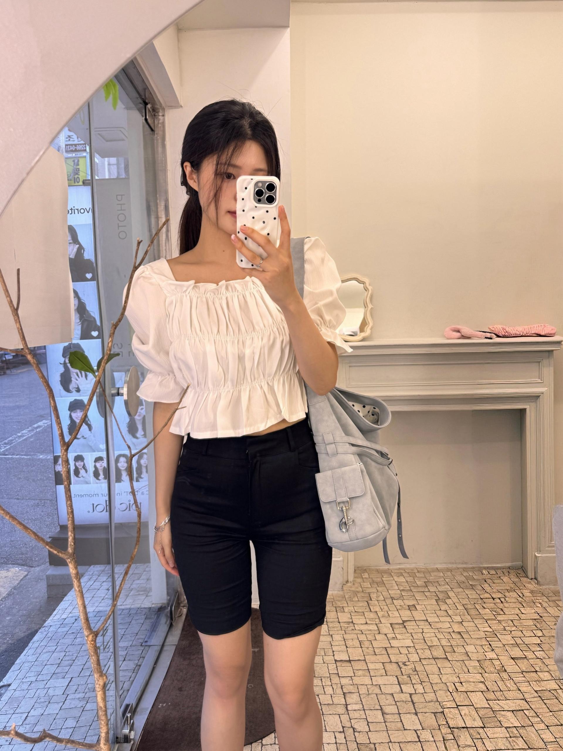 (당일발송-M) 오트 4부 카프리 팬츠 - 1color/2size