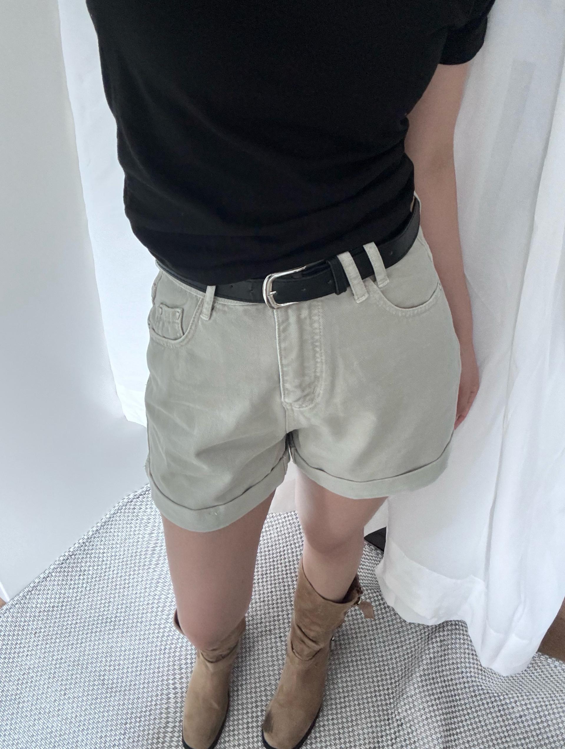 (당일발송-M) 마제 벨트 롤업 숏 팬츠 - 3color/2size