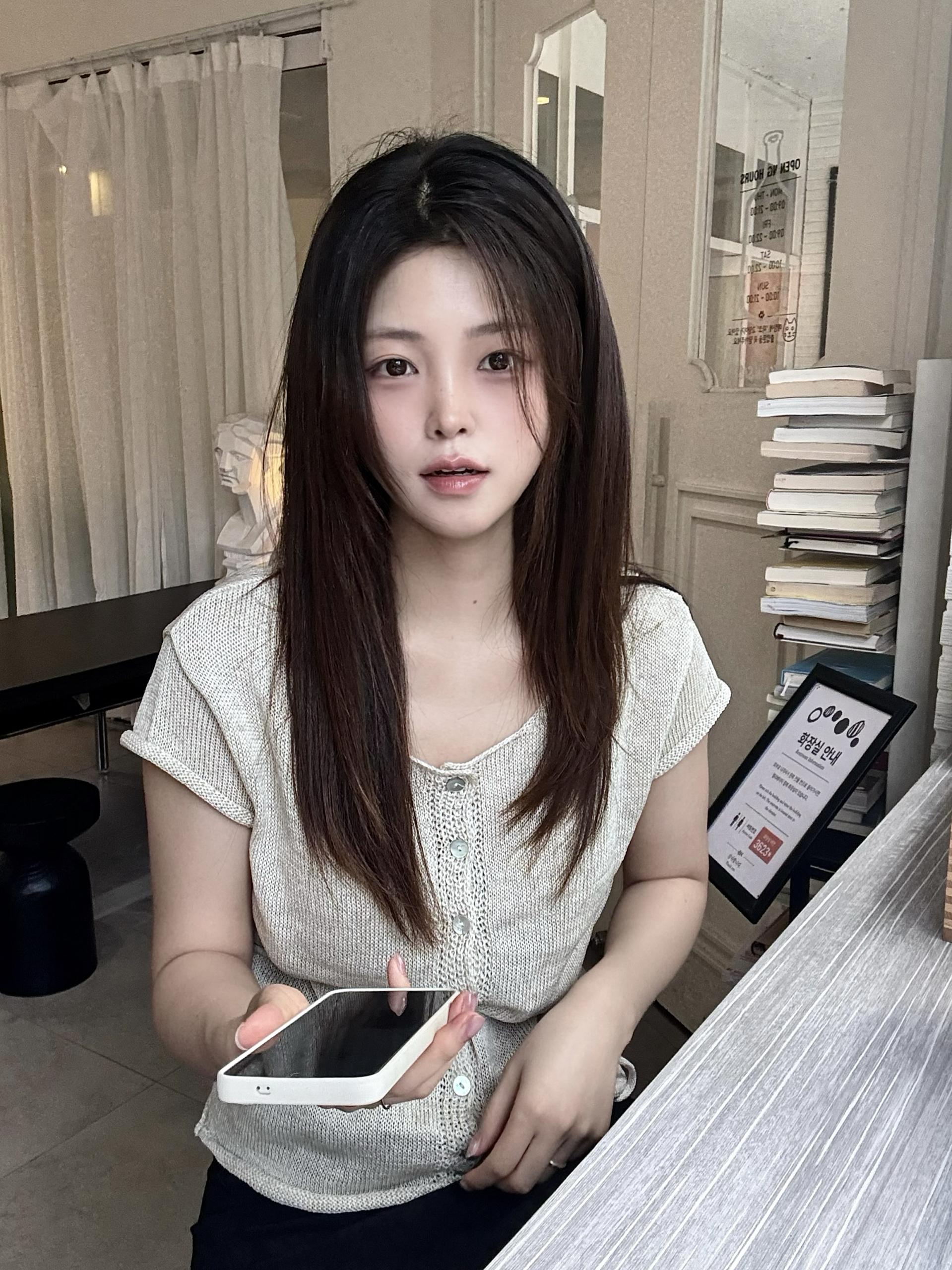 (당일발송) 안느 니트 반팔 가디건 - 3color