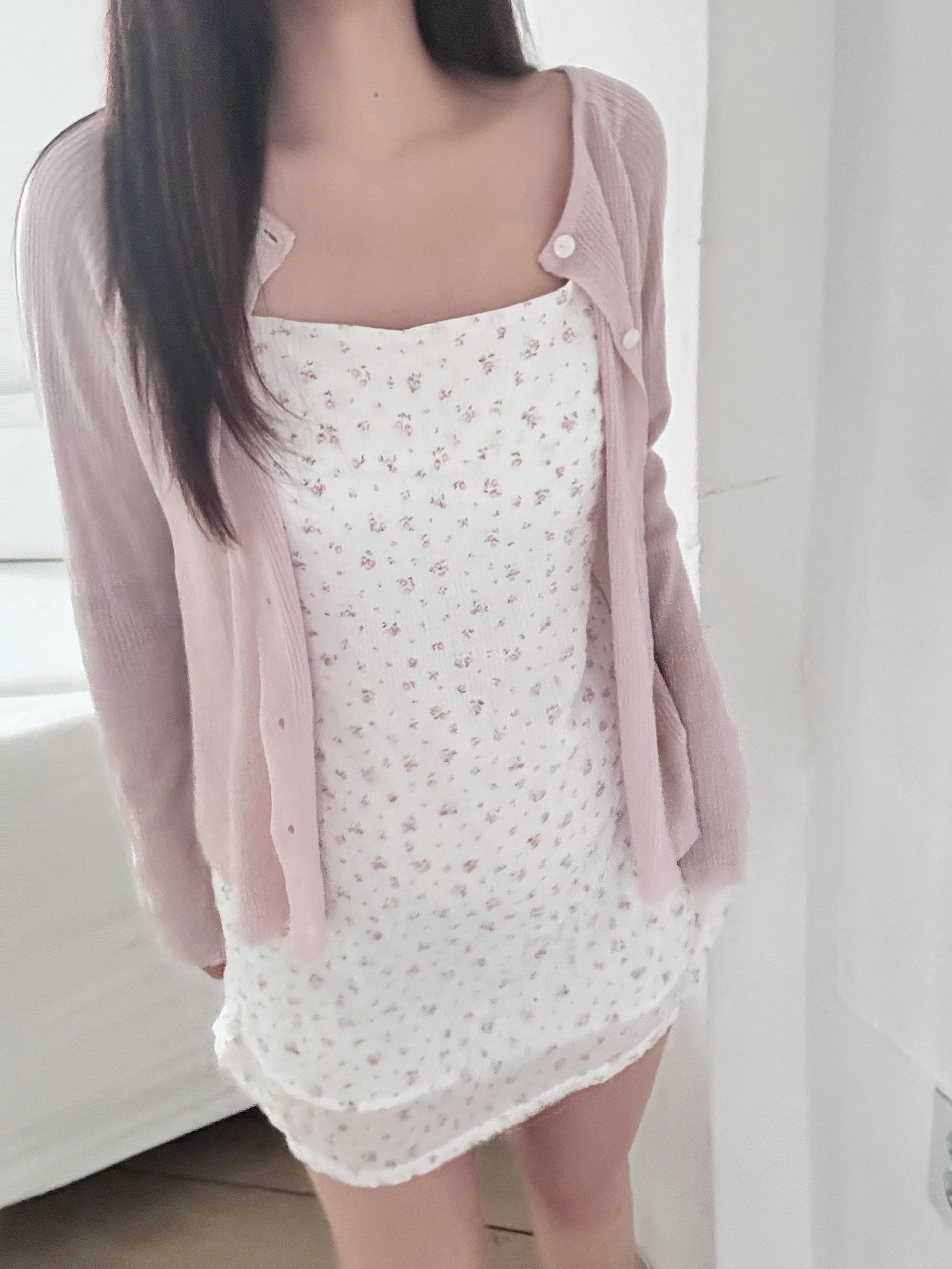 [made] 스모그 미니 플라워 뷔스티에 원피스 - 2color