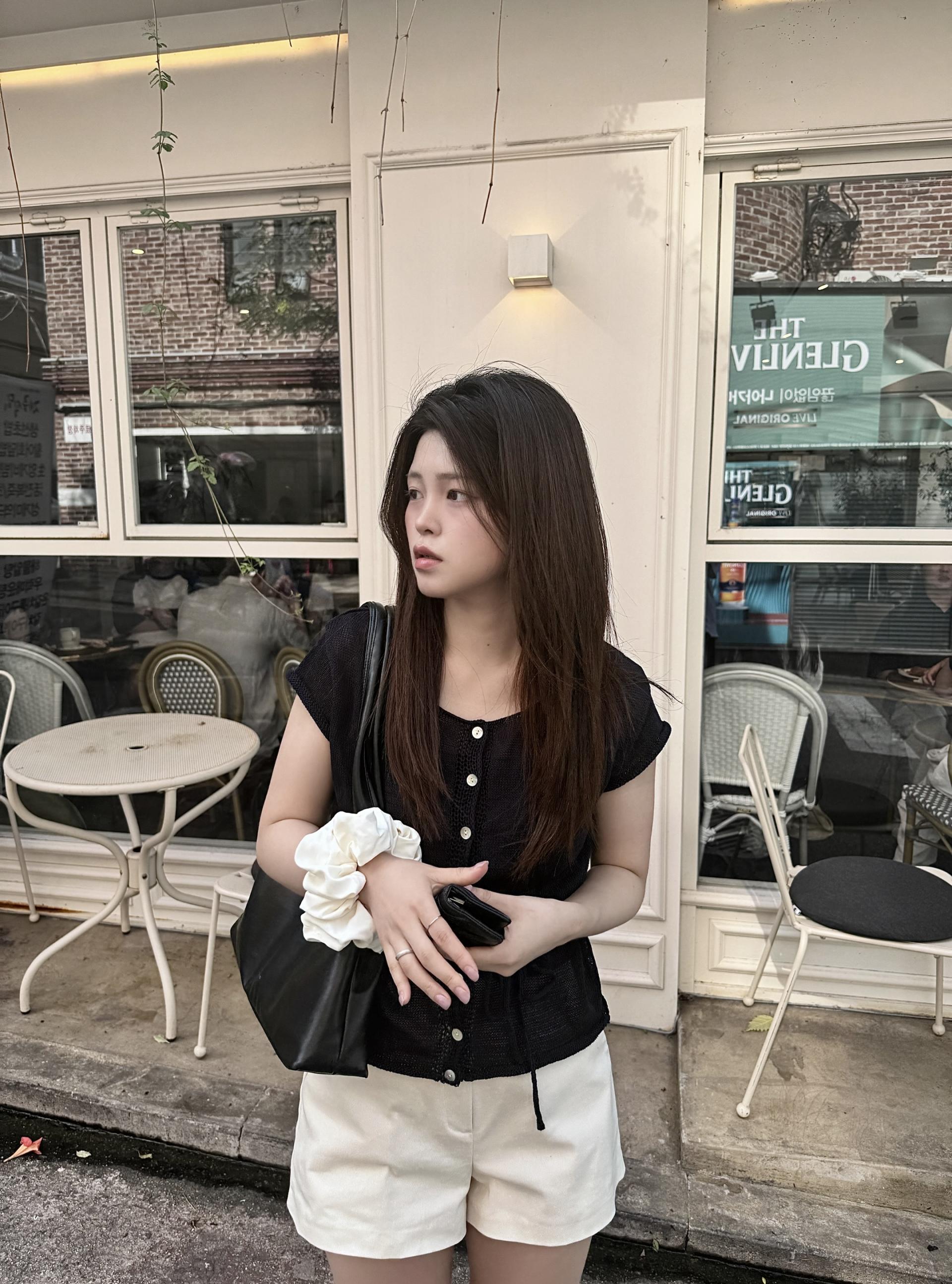 (당일발송) 안느 니트 반팔 가디건 - 3color