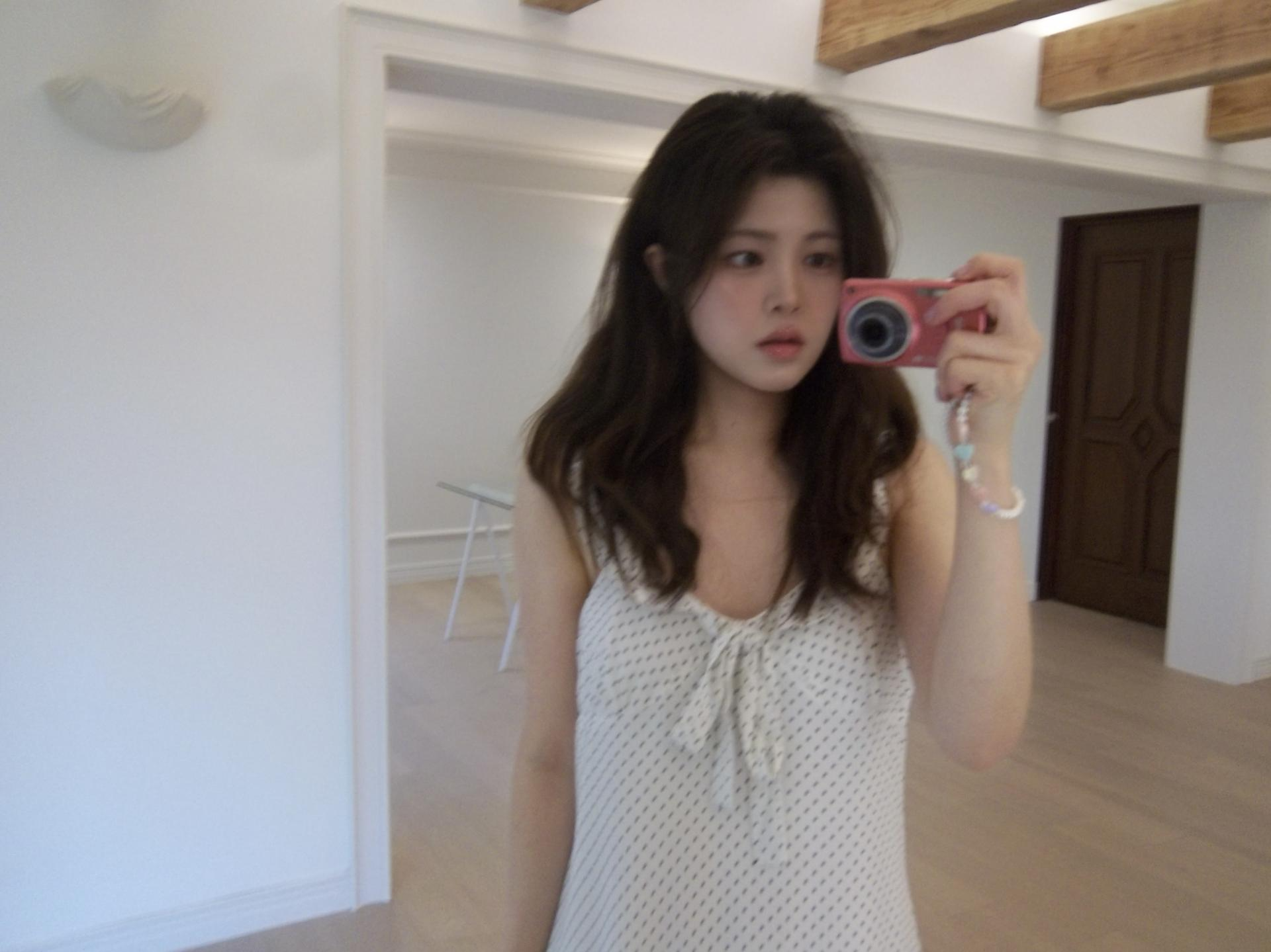 [자체제작] 에센스 도트 끈 원피스 WHITE