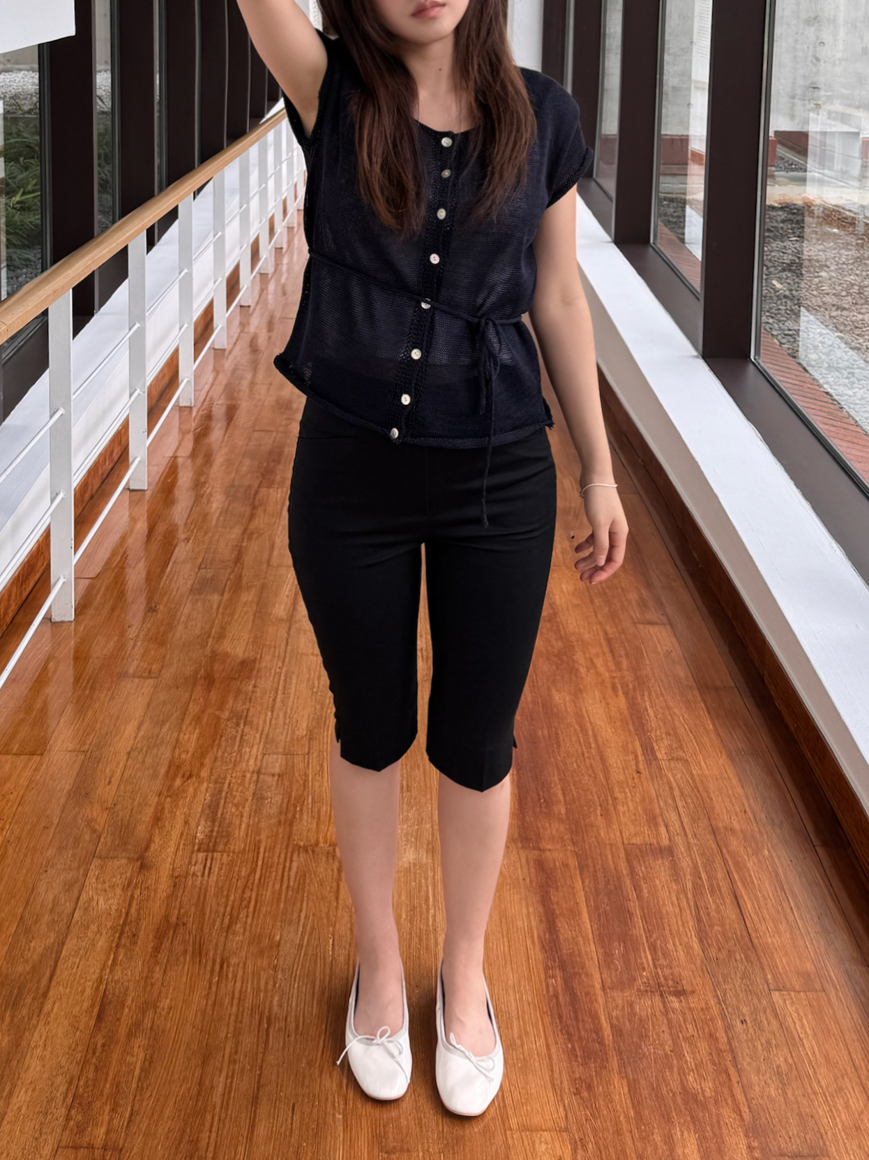(당일발송-M) 레노 5부 카프리 팬츠 - 1color/2size
