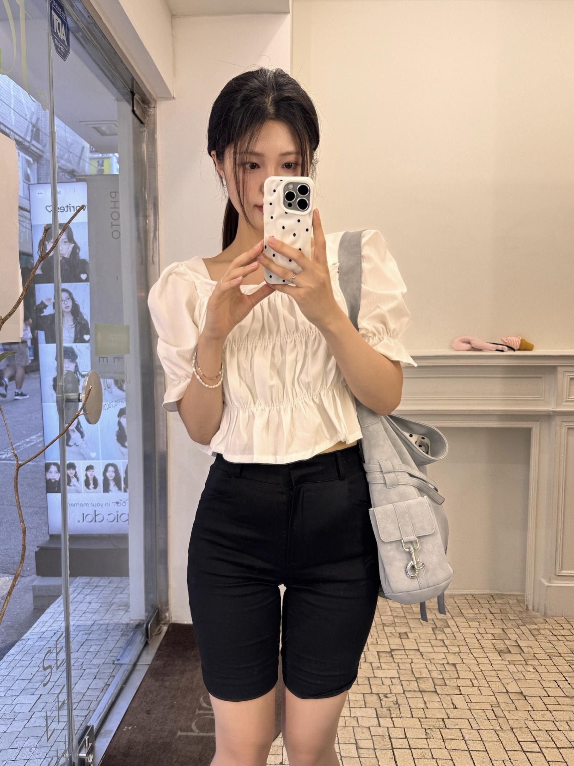 (당일발송-M) 오트 4부 카프리 팬츠 - 1color/2size