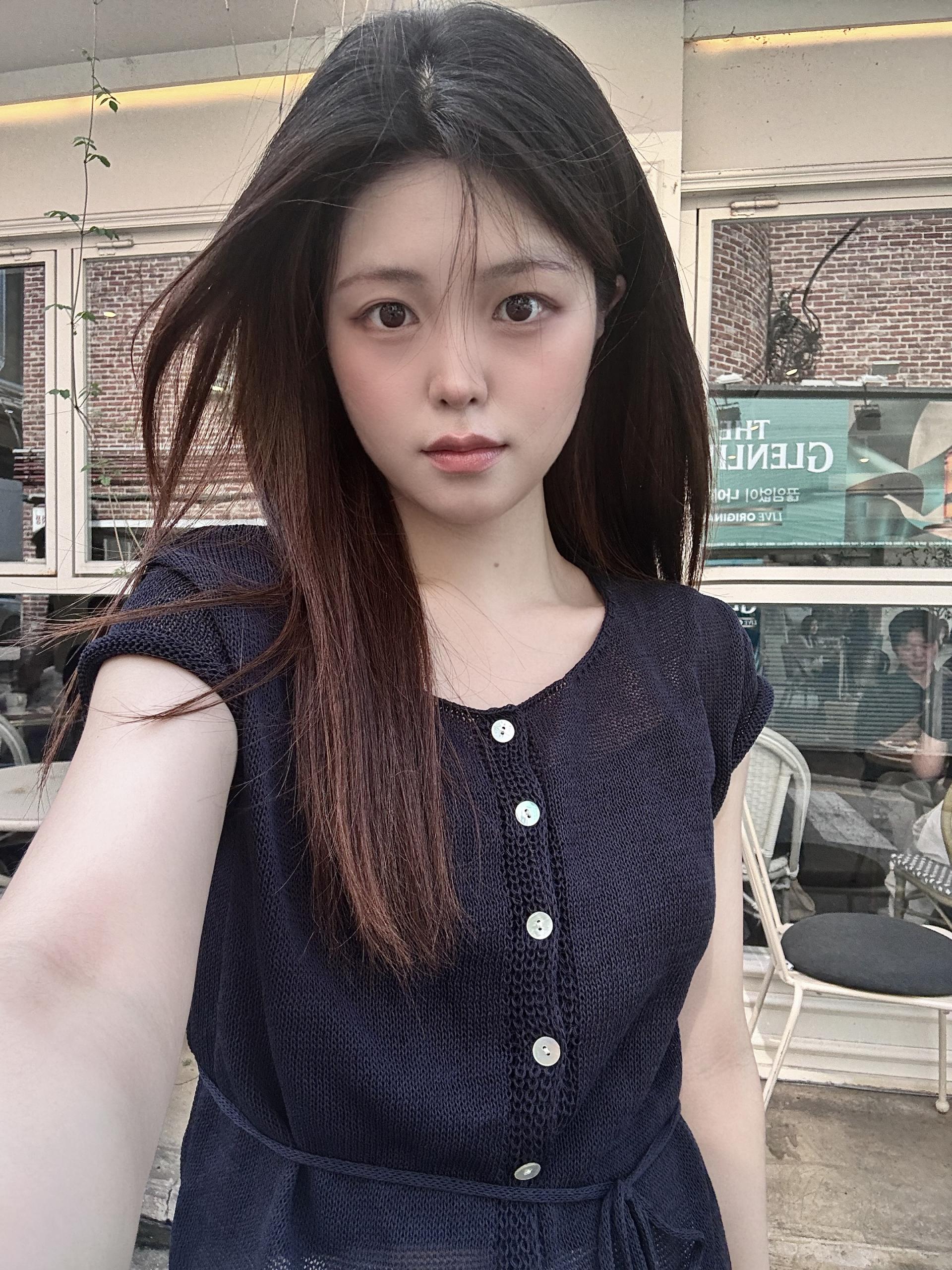 (당일발송) 안느 니트 반팔 가디건 - 3color