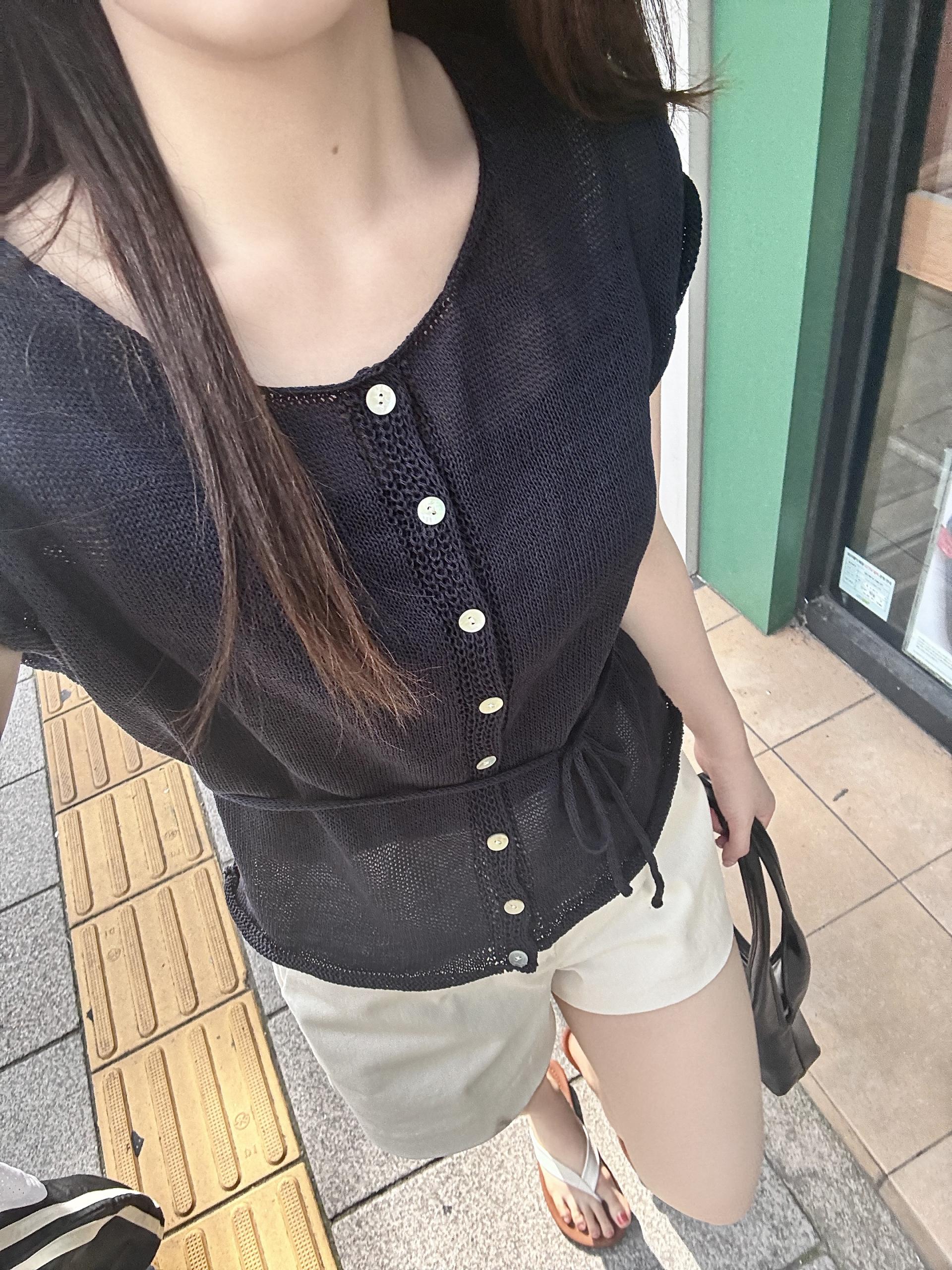 (당일발송) 안느 니트 반팔 가디건 - 3color
