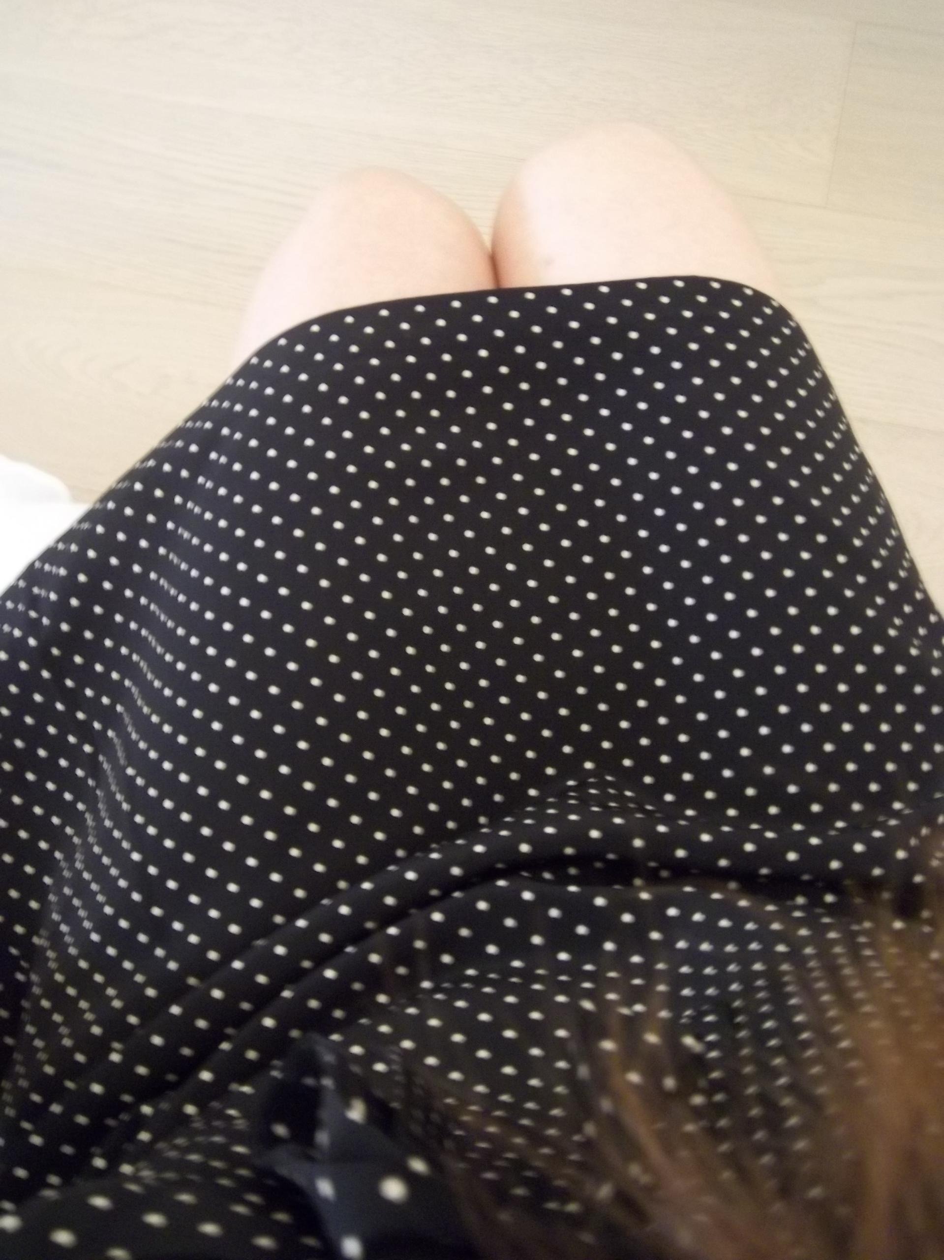 [자체제작] 에센스 도트 끈 원피스 BLACK