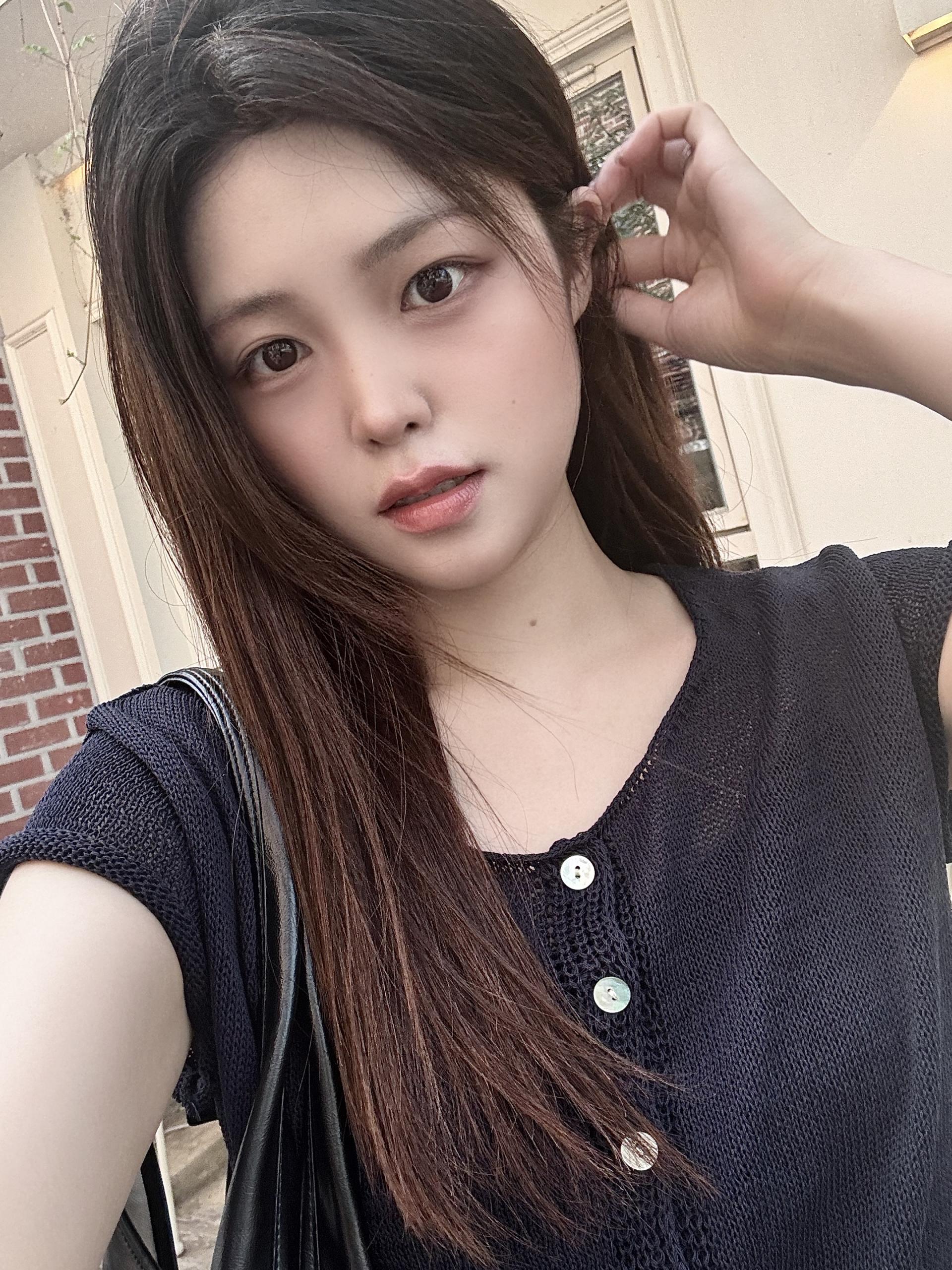 (당일발송) 안느 니트 반팔 가디건 - 3color