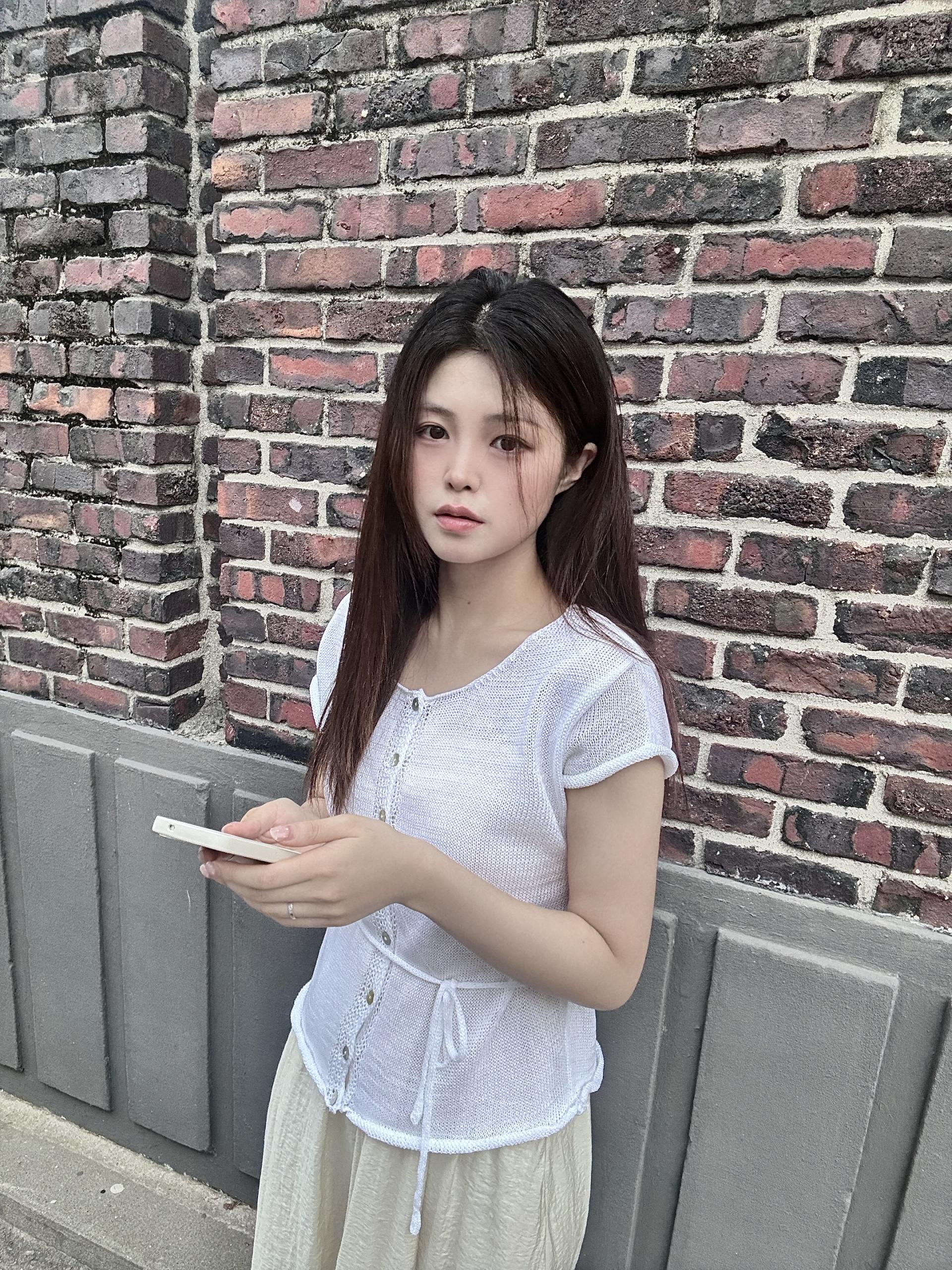 (당일발송) 안느 니트 반팔 가디건 - 3color