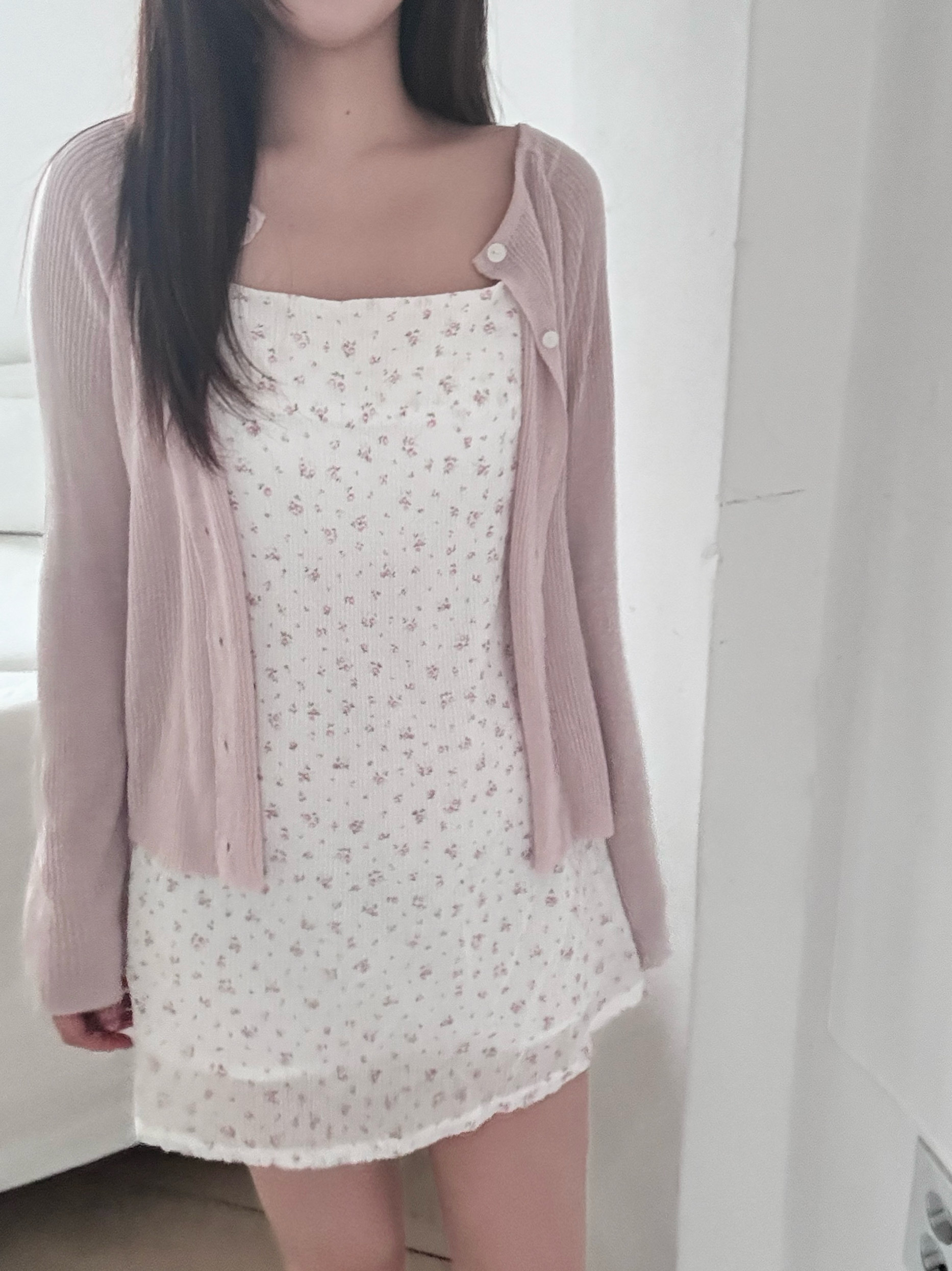 [made] 스모그 미니 플라워 뷔스티에 원피스 - 2color