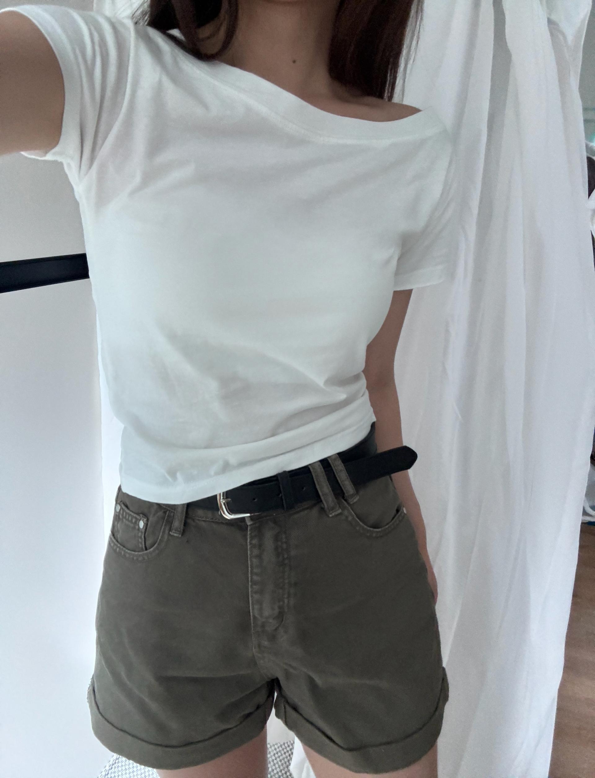 (당일발송-M) 마제 벨트 롤업 숏 팬츠 - 3color/2size