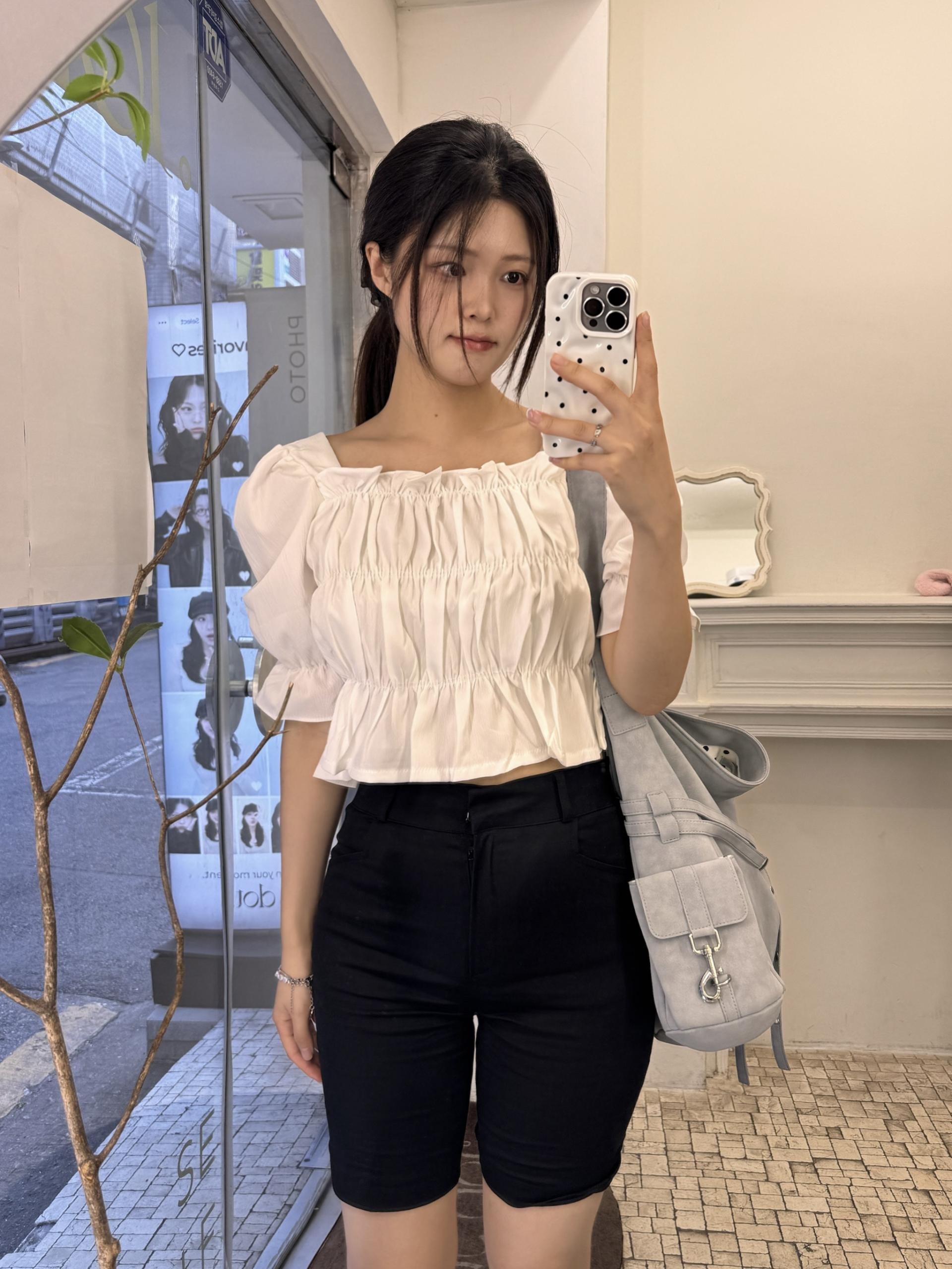 (당일발송-M) 오트 4부 카프리 팬츠 - 1color/2size
