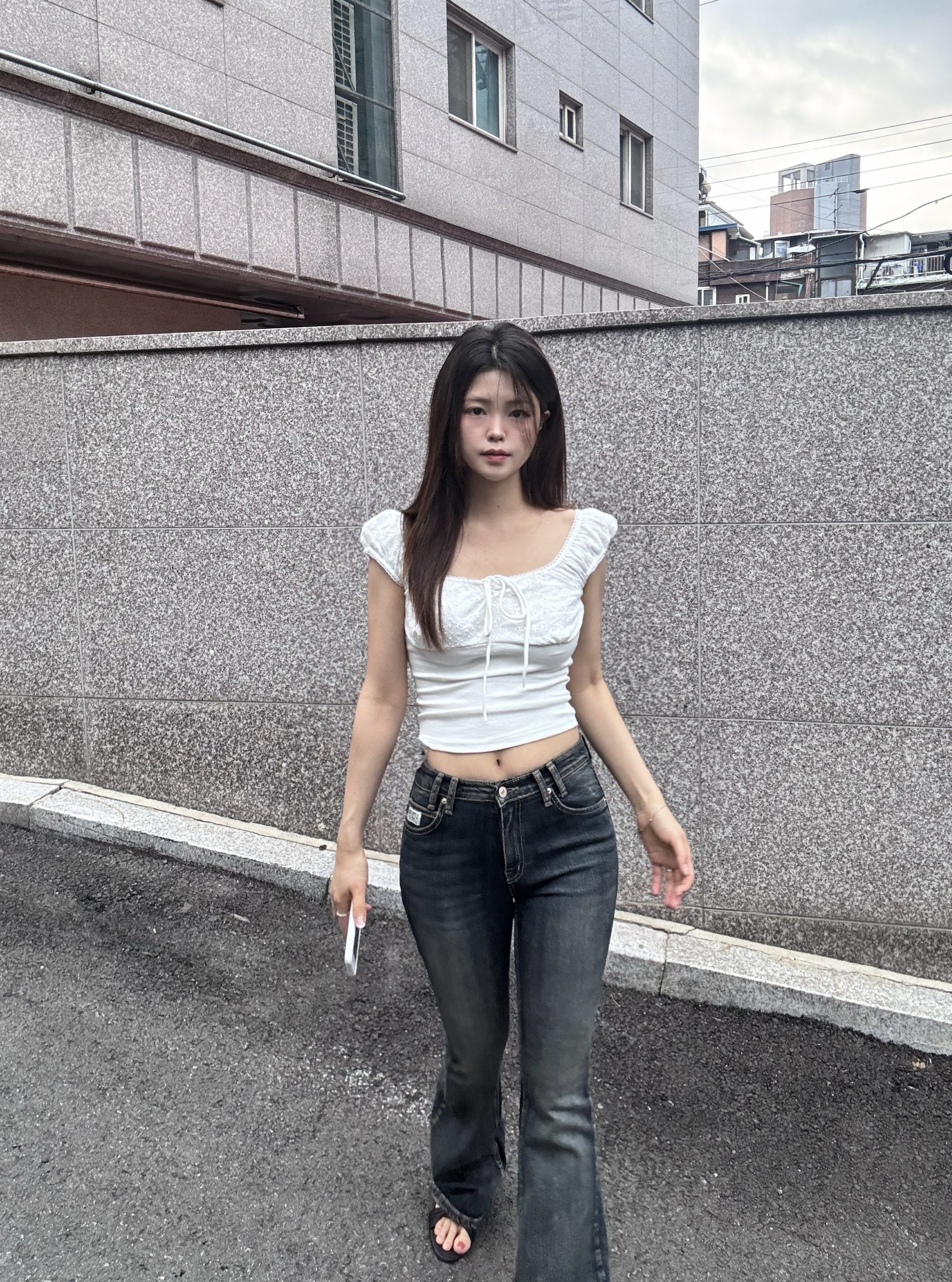 플래쉬 스판 데님 부츠컷 팬츠 - 1color/3size