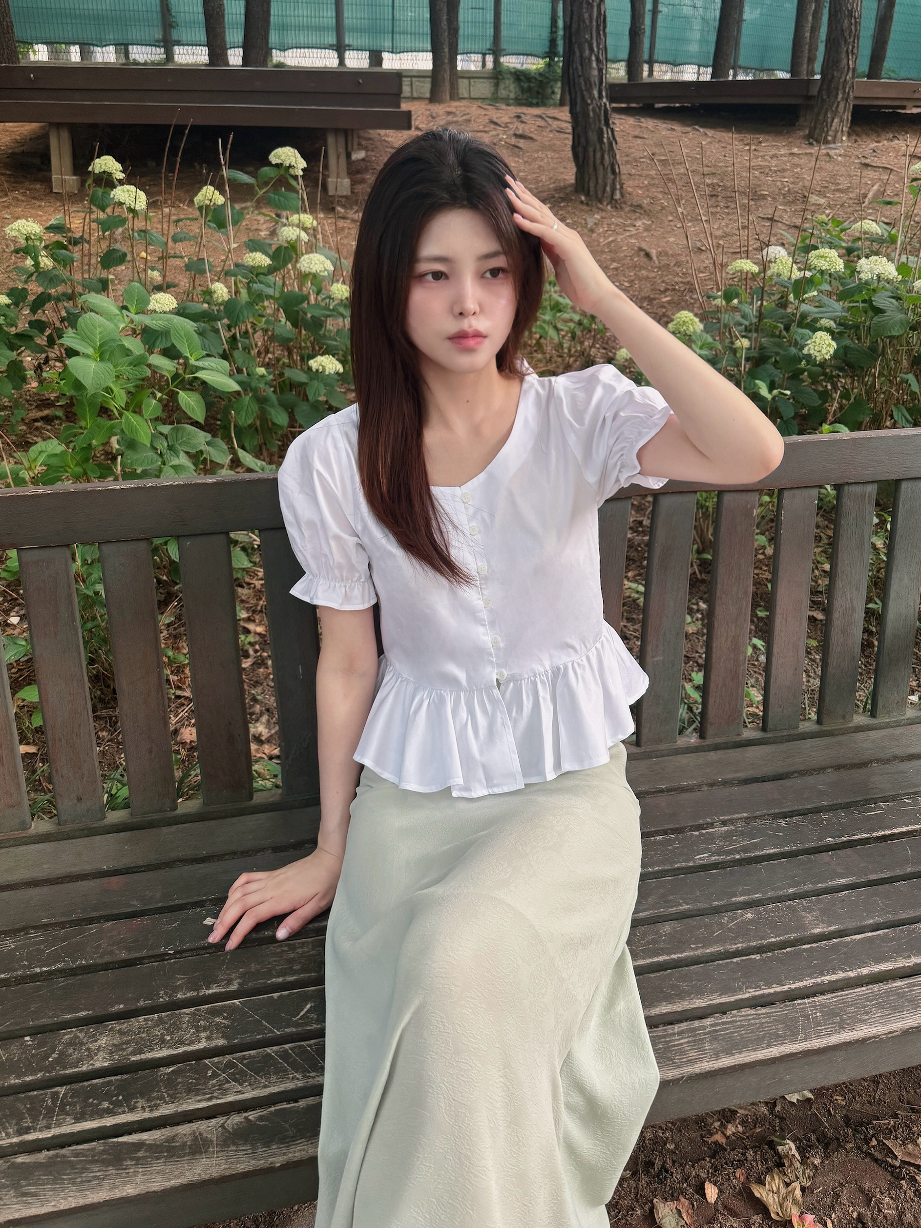 [made] (당일발송) 튤립 자가드 슬림 롱 스커트 - 3color