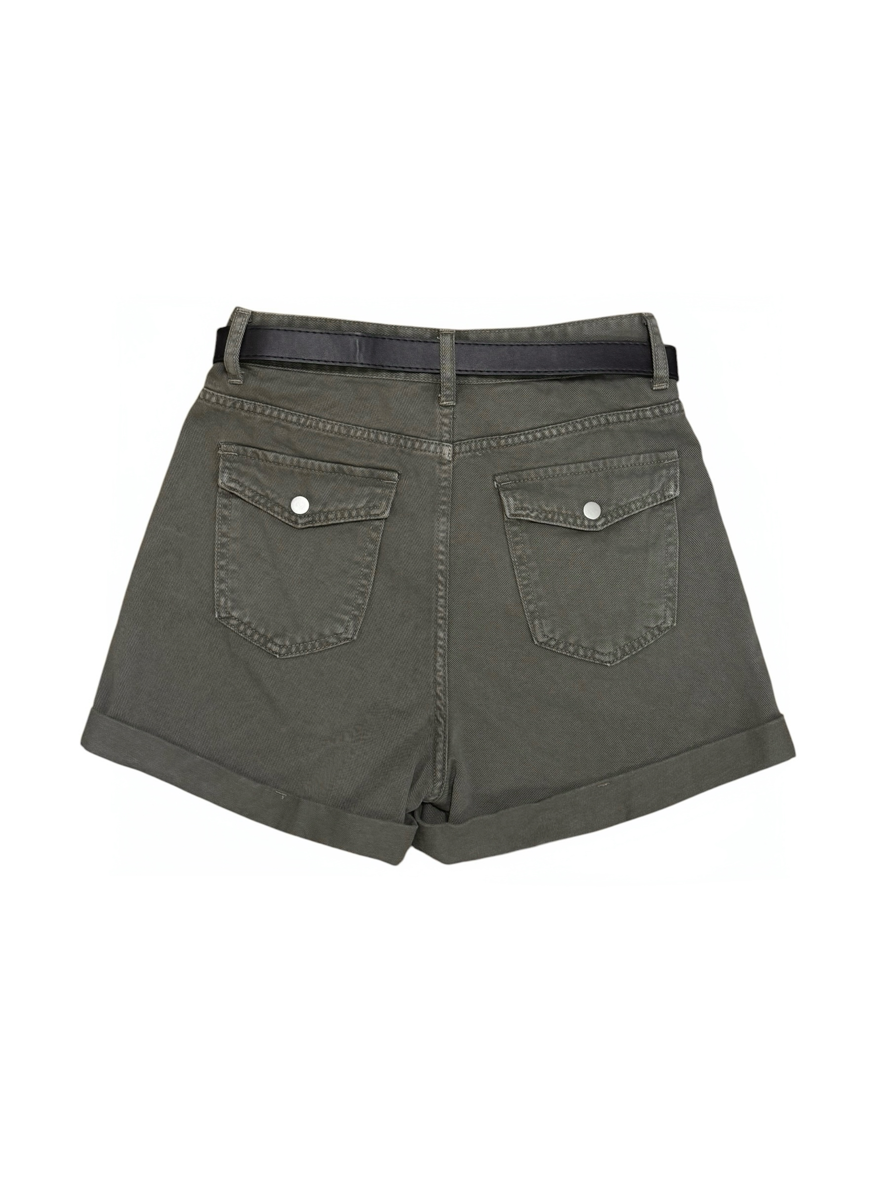 (당일발송-M) 마제 벨트 롤업 숏 팬츠 - 3color/2size