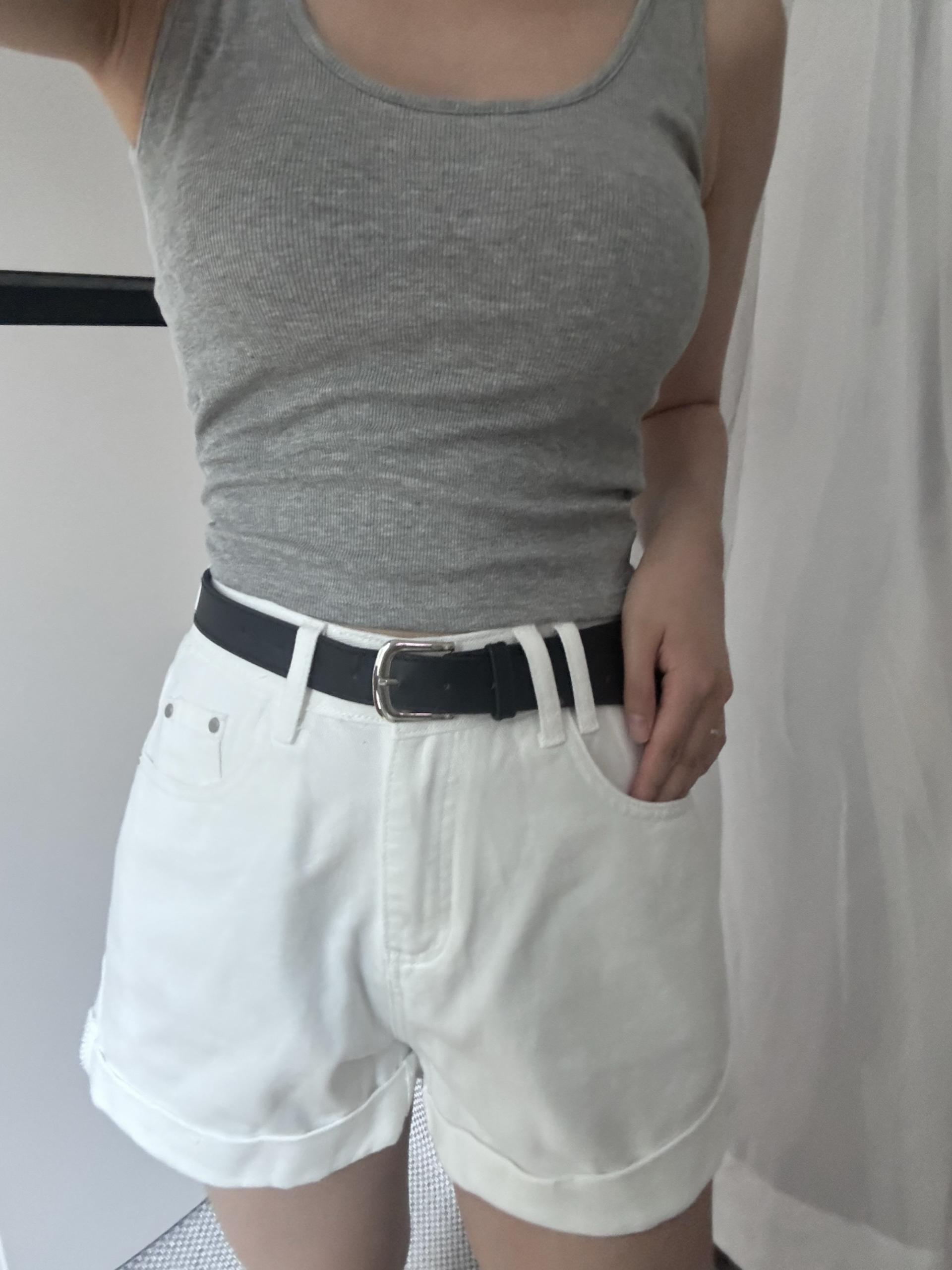 (당일발송-M) 마제 벨트 롤업 숏 팬츠 - 3color/2size