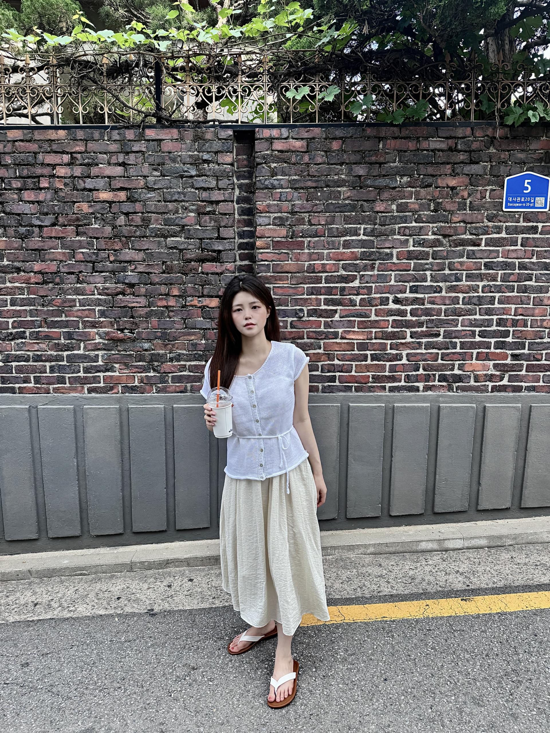 (당일발송) 안느 니트 반팔 가디건 - 3color