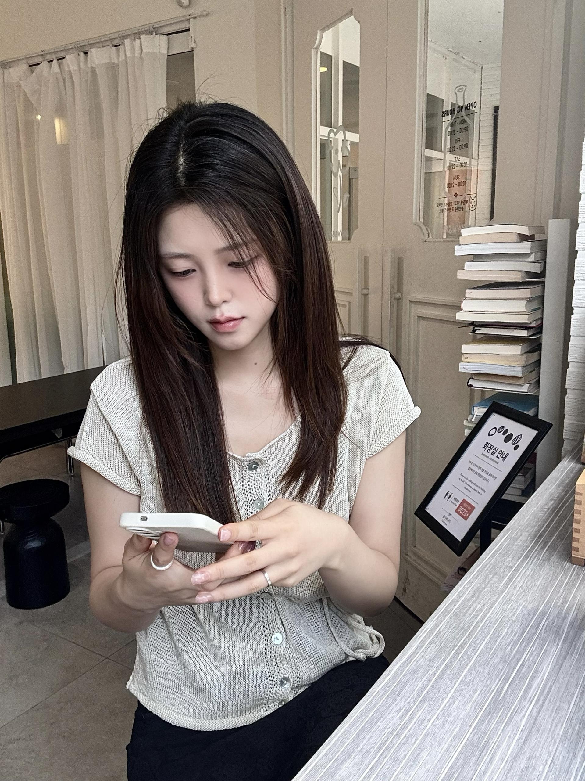 (당일발송) 안느 니트 반팔 가디건 - 3color