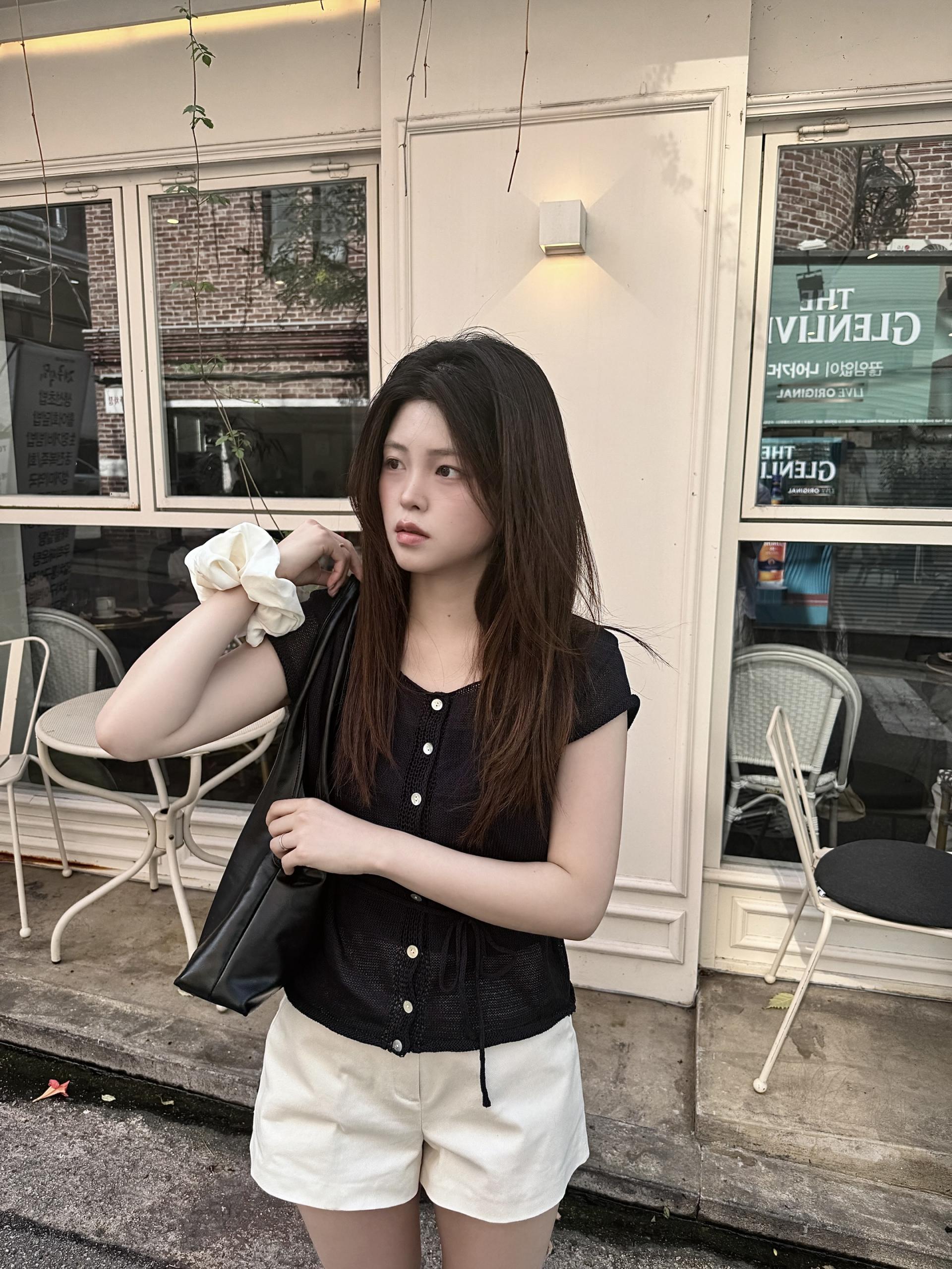 (당일발송) 안느 니트 반팔 가디건 - 3color