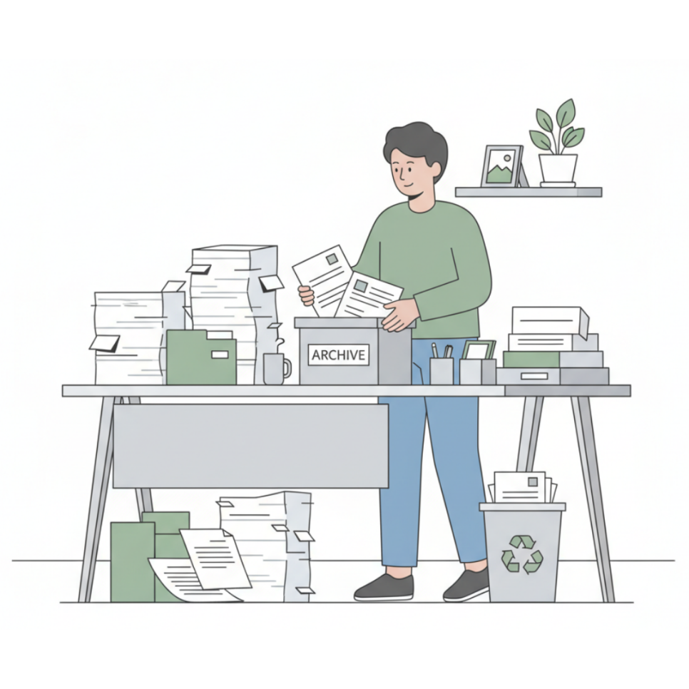 케어원 클린케어 사무실 청소 서류정리