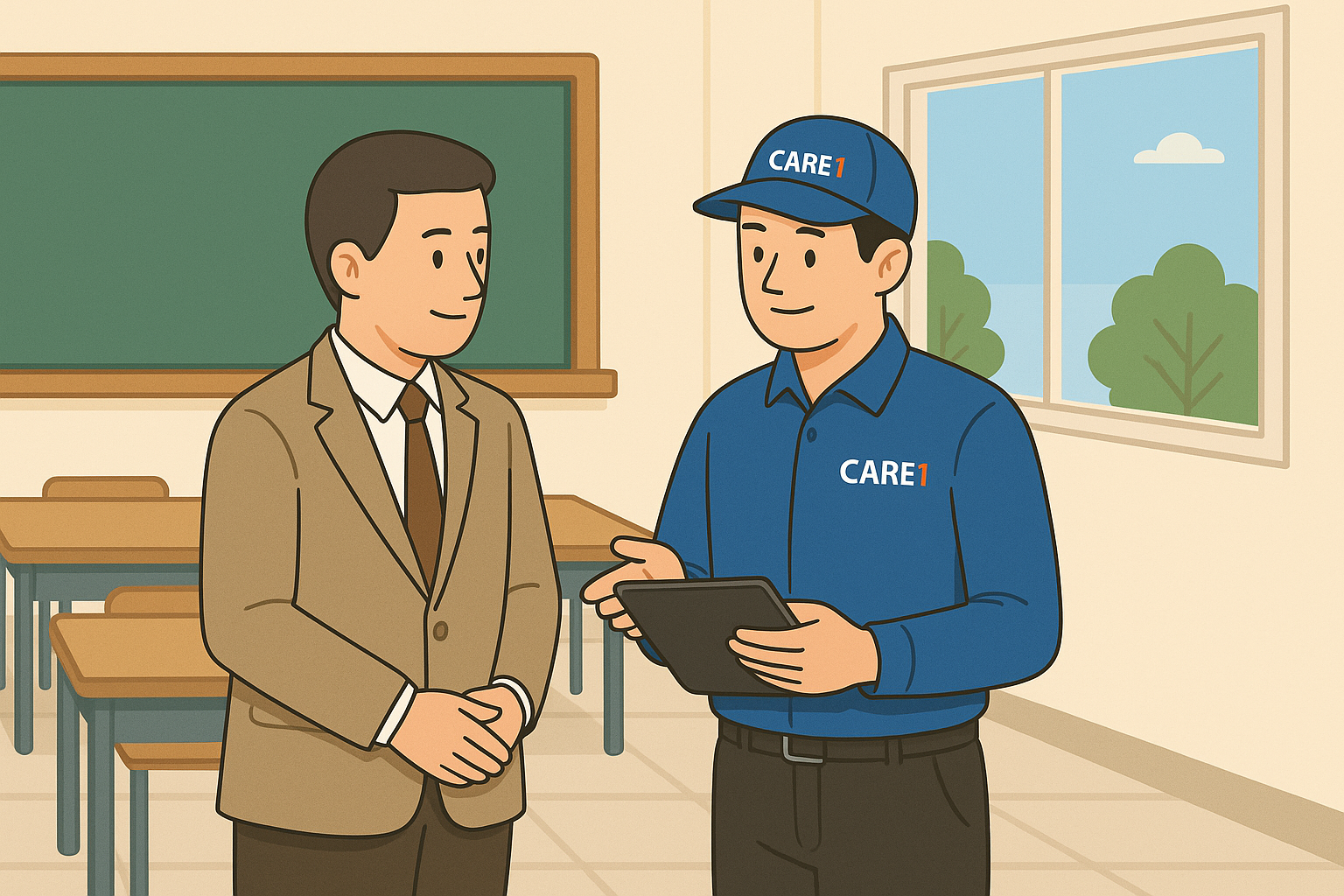 케어원 클린케어 학교청소업체