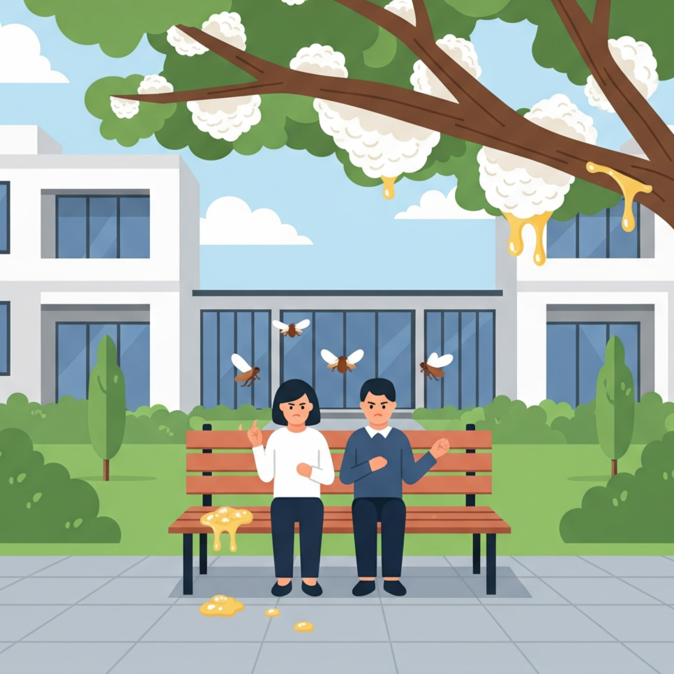 케어원 해충방제 미국선녀벌레 방제