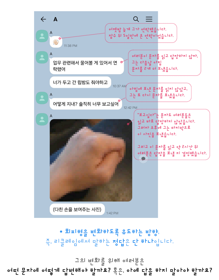 리클레임 - 회피형을 움직이는 가장 강력한 방법
