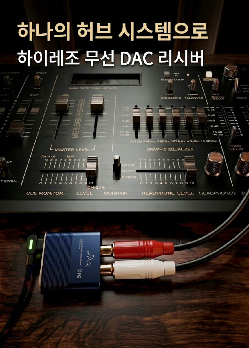 [본사직영] 디오 SLASH5 Hi-Fi 블루투스 DAC (고음질 LDAC, RCA 헤드폰 AUX)