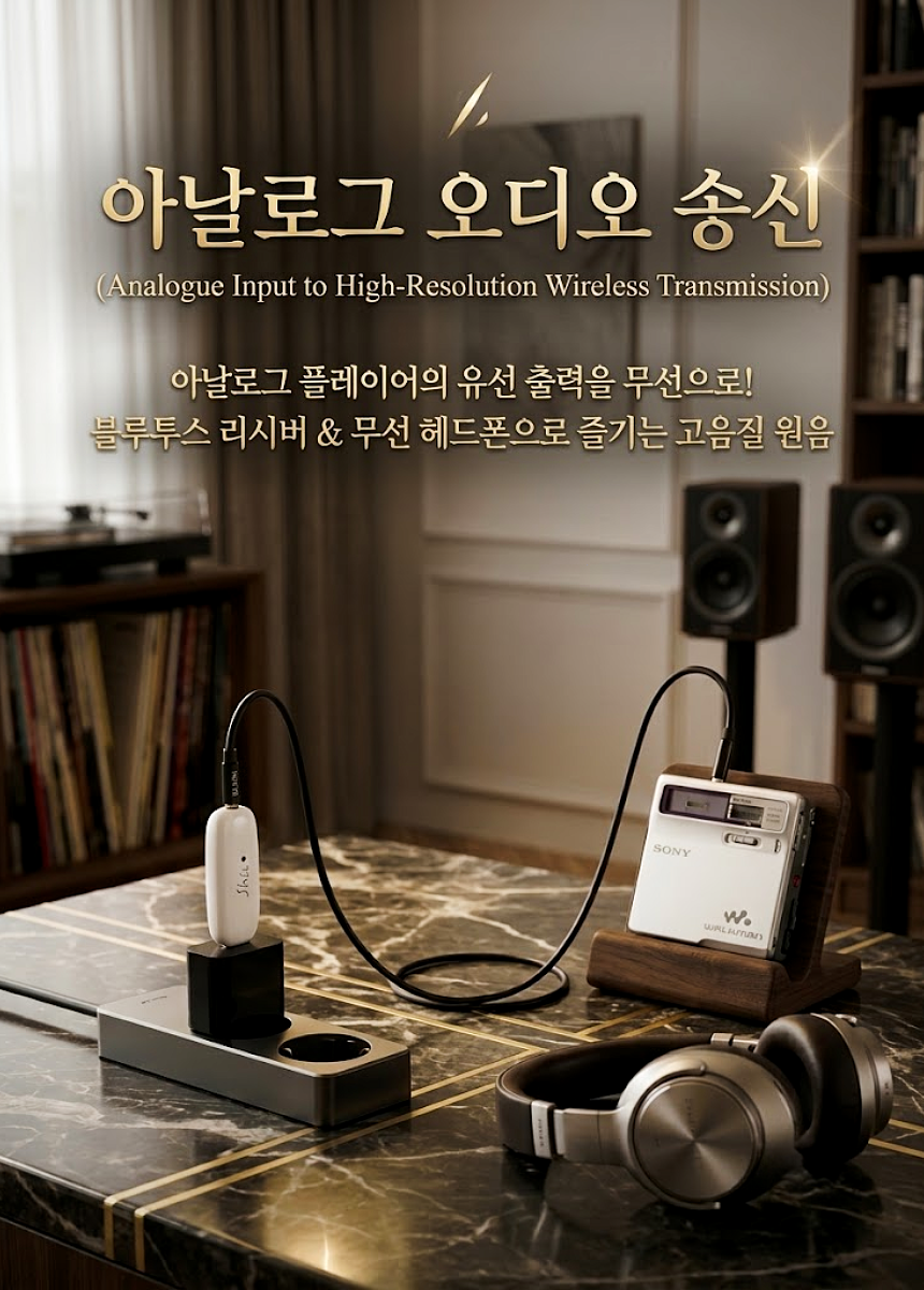 [본사직영] 디오 SLASH T 블루투스 송신기 (고음질 aptX adaptive)