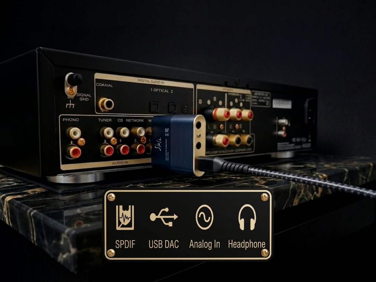 [본사직영] 디오 SLASH6 Hi Res 블루투스 USB DAC (고음질 LDAC 광입출력 AUX)