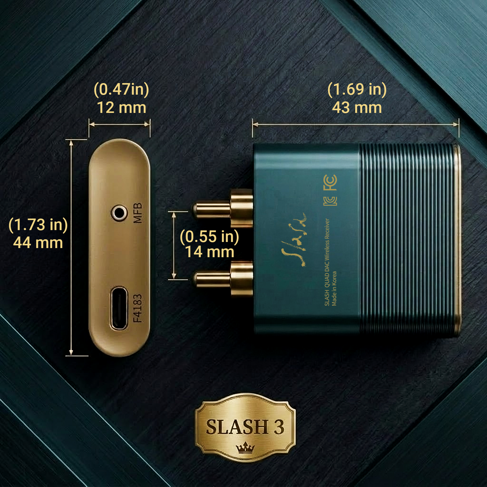 [본사직영] 디오 SLASH3 RCA 블루투스 DAC (고음질 LDAC, aptX adaptive)